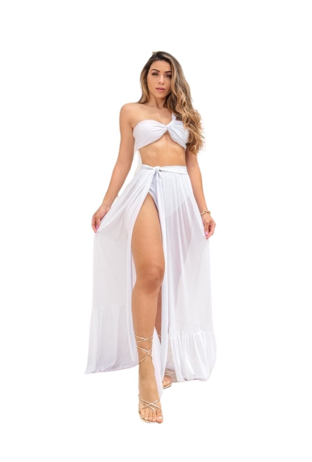 Imagem principal Conjunto Tulum Hot Panties e Saia Ano Novo Cia do Vestido branco