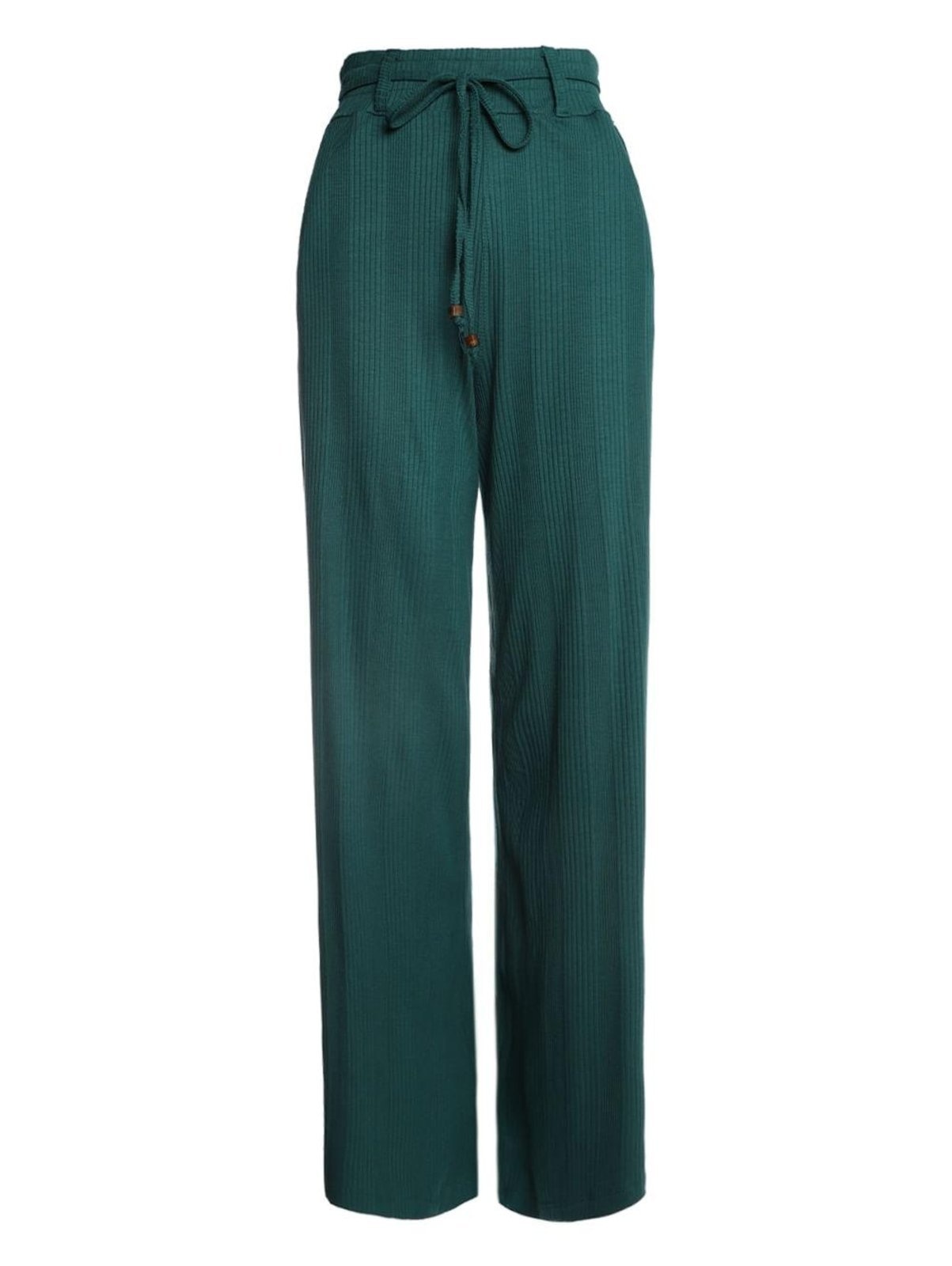 Imagem principal Calça Canelada Pantalona Feminina Bright Girl'S verde