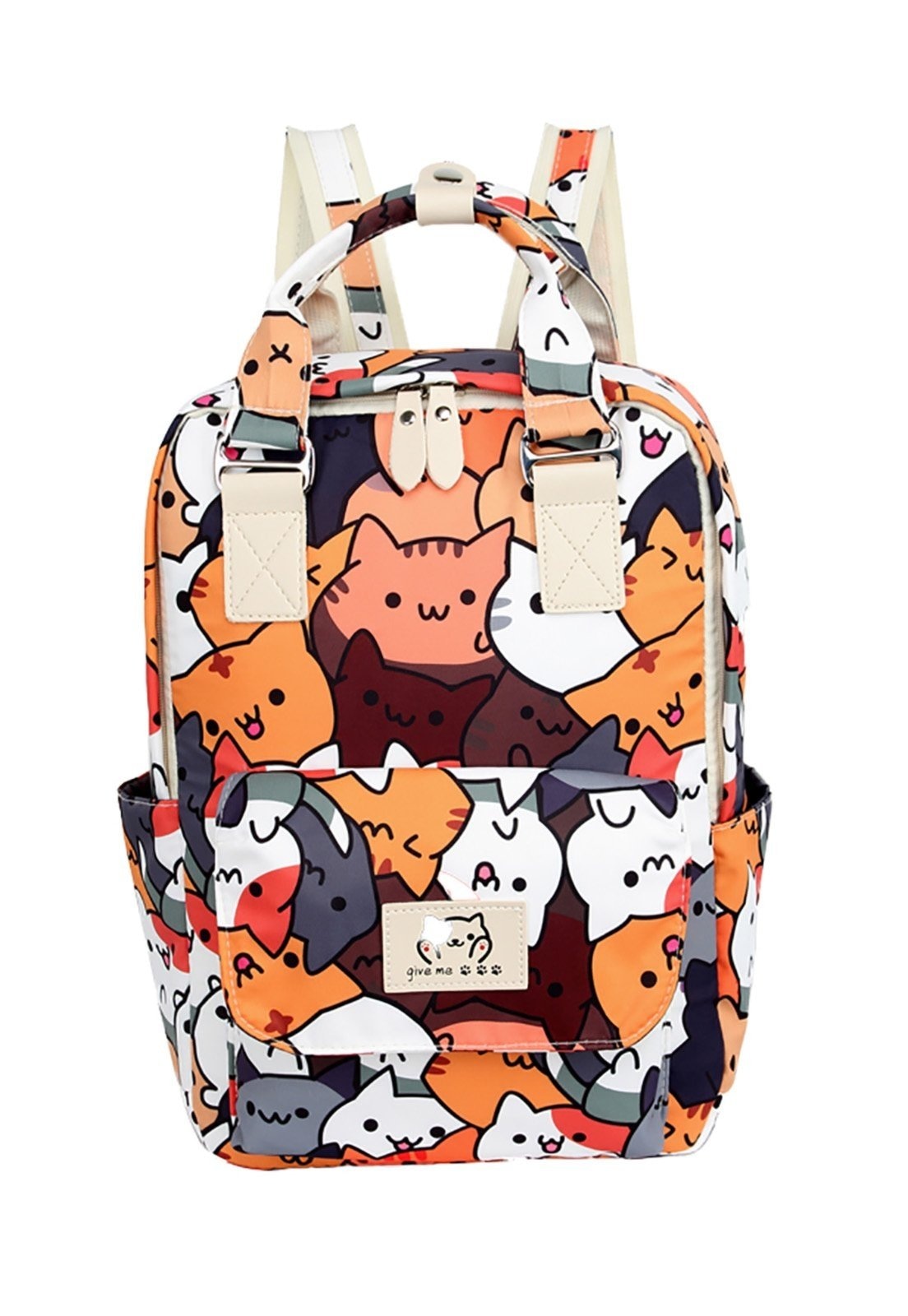 Imagem principal Mochila Bolsa Escolar Juvenil Cat Madami laranja