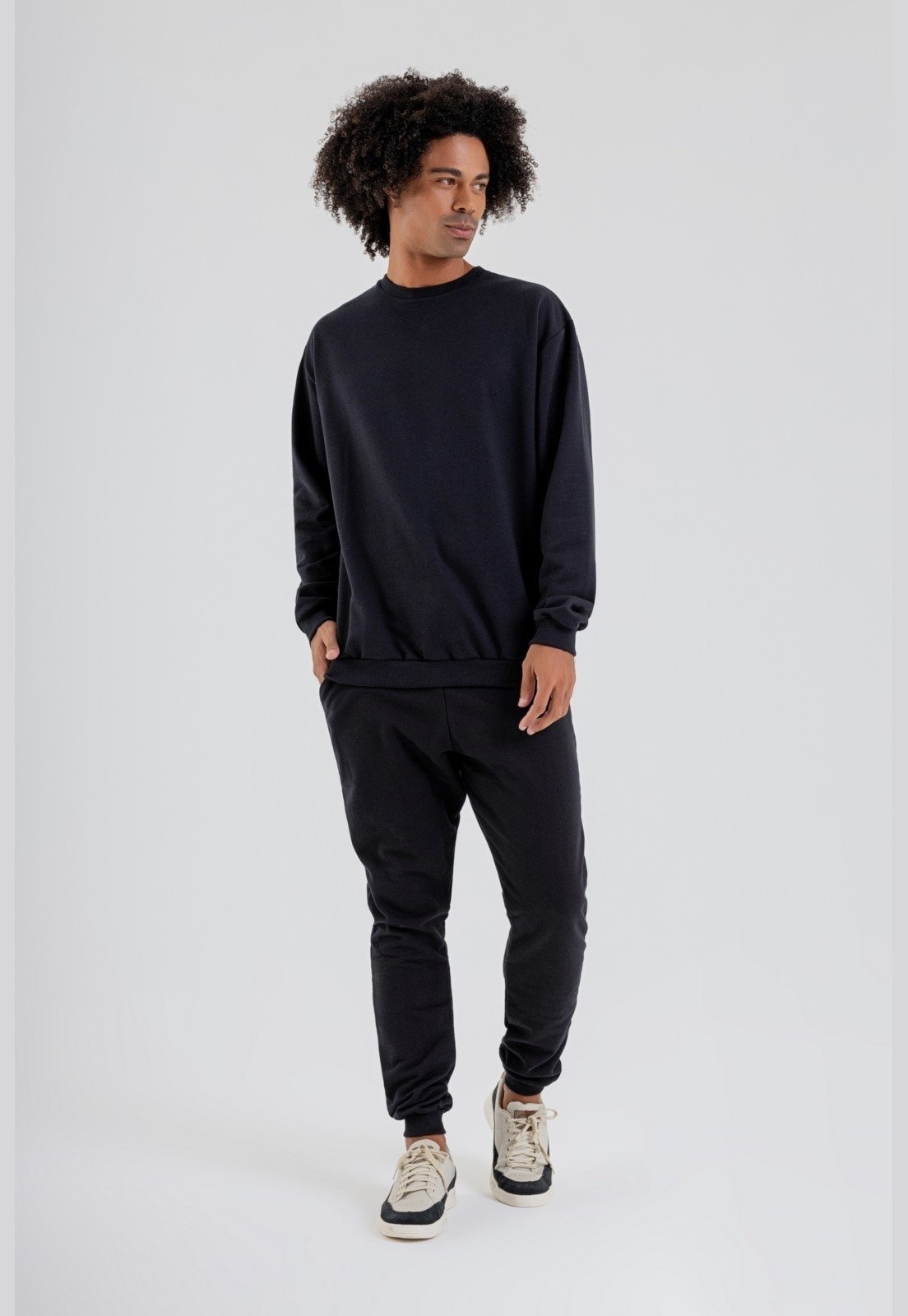 Imagem principal Blusão Básico Masculino em Moletom Just Basic JUST BASIC preto