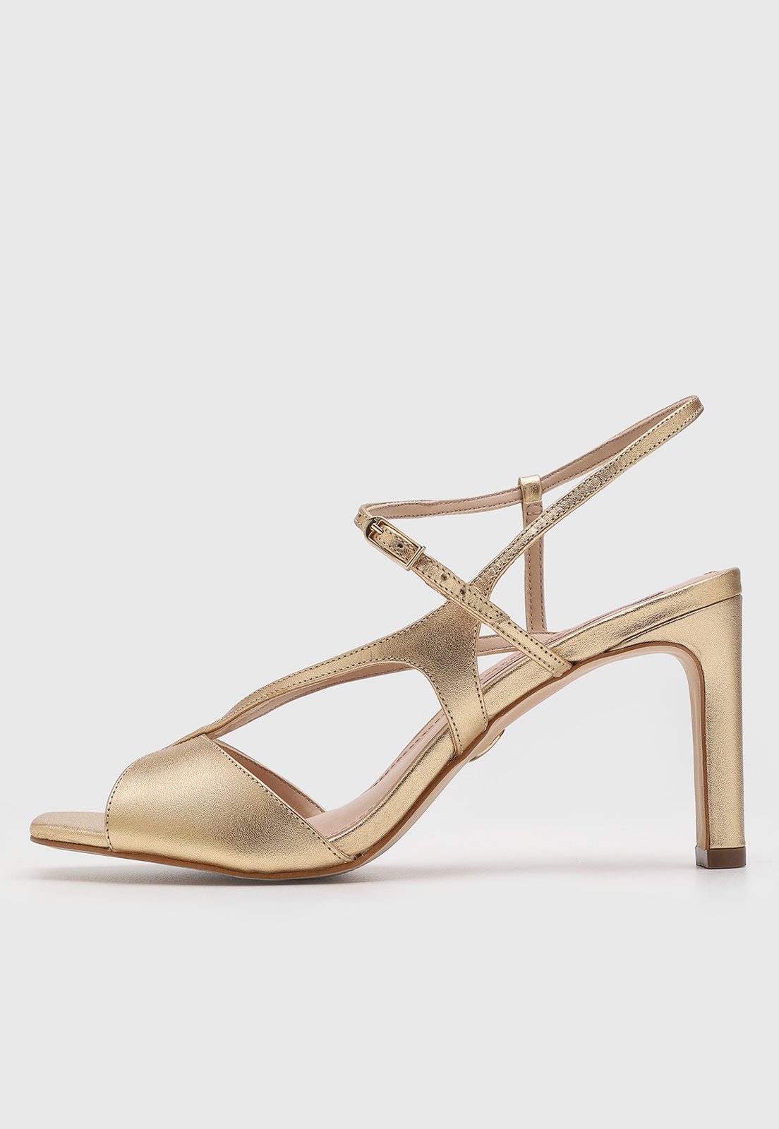 Imagem principal Sandália Feminina Jorge Bischoff Salto Bloco Dourada Jorge Bischoff dourado