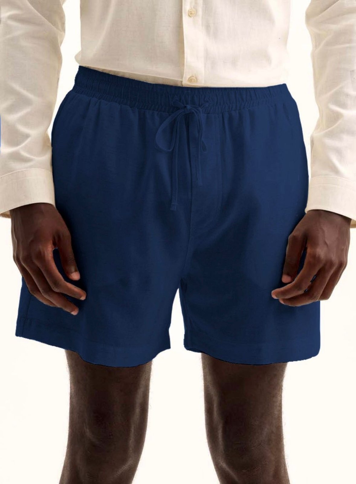 Imagem principal Bermuda Masculina Alfaiataria Beach com Amarração Triton Olympic Triton azul