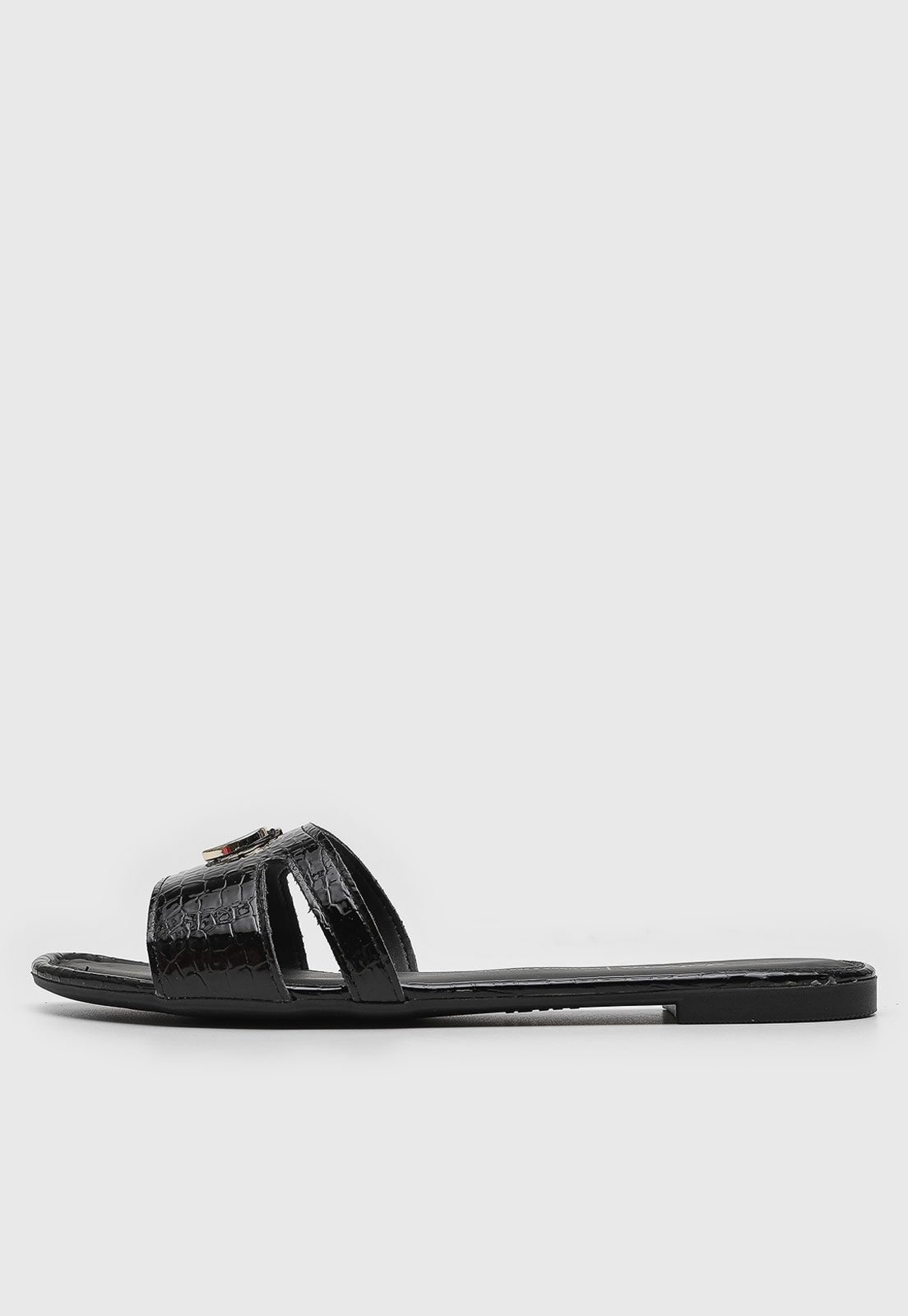 Imagem principal Rasteira Feminina Dakota Aberta Detalhe Metálico Preta Dakota preto