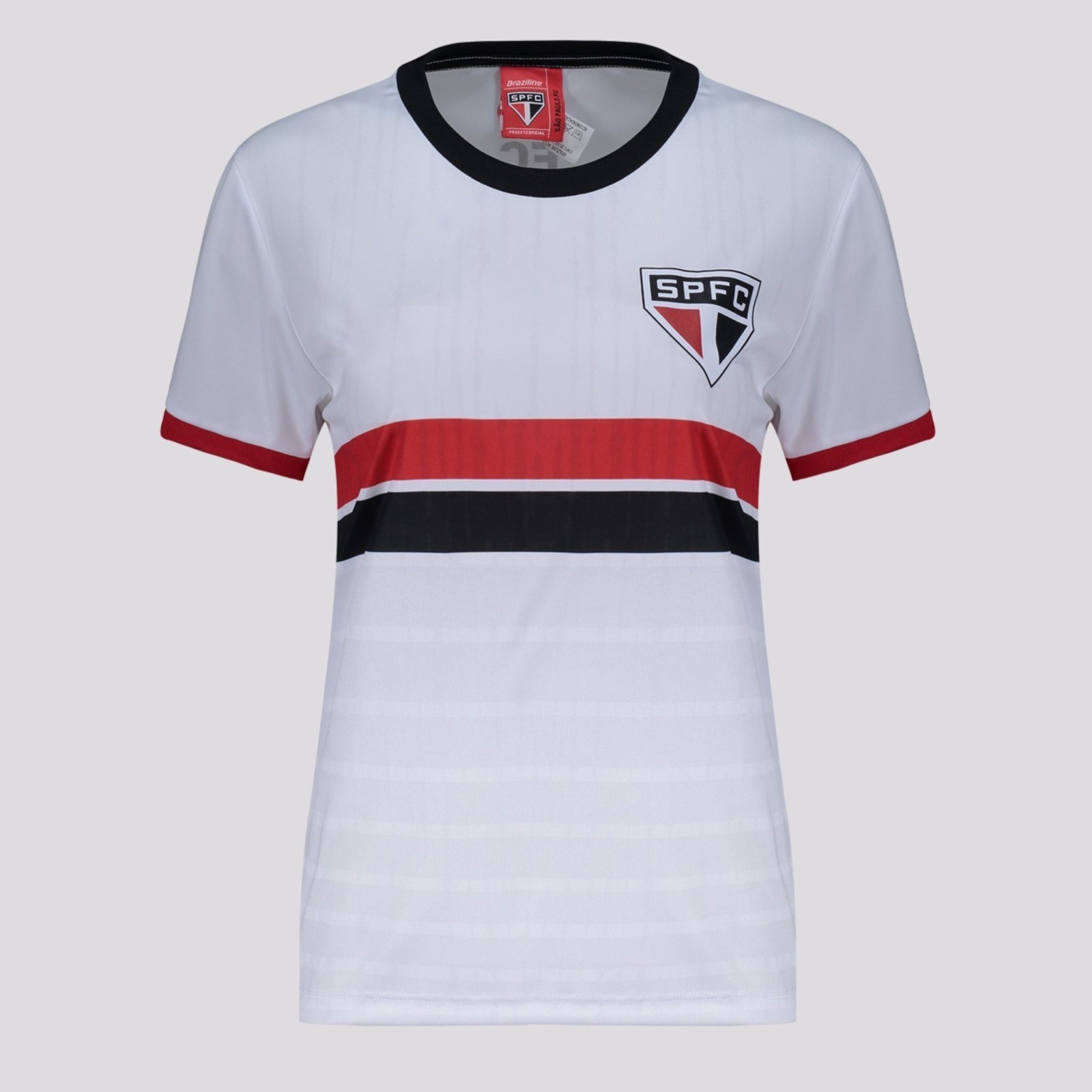 Imagem principal Camisa São Paulo Tela Feminina Branca braziline branco