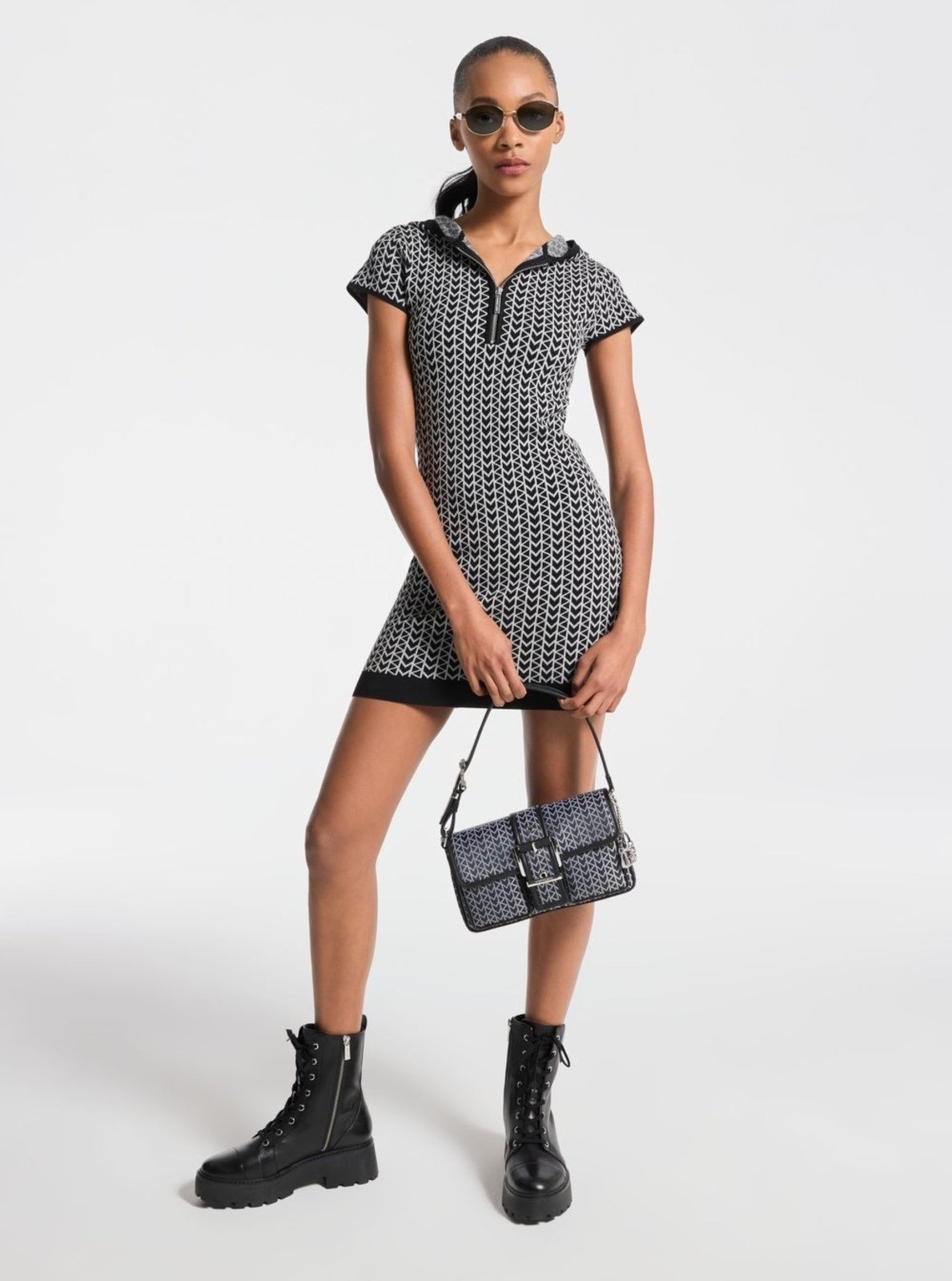 Imagem principal Vestido Mk2000 Logo Jacquard Mt5834lhqg034 Michael Kors preto