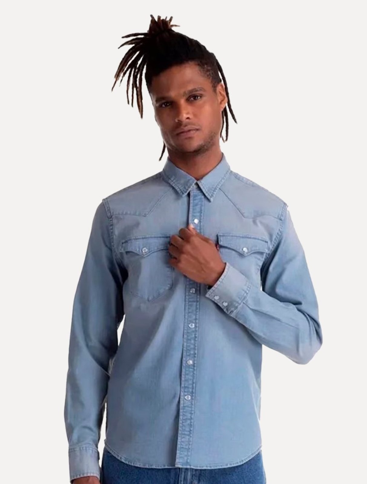 Imagem principal Camisa Levis Masculina Jeans Classic Western Standart Clara Levis azul