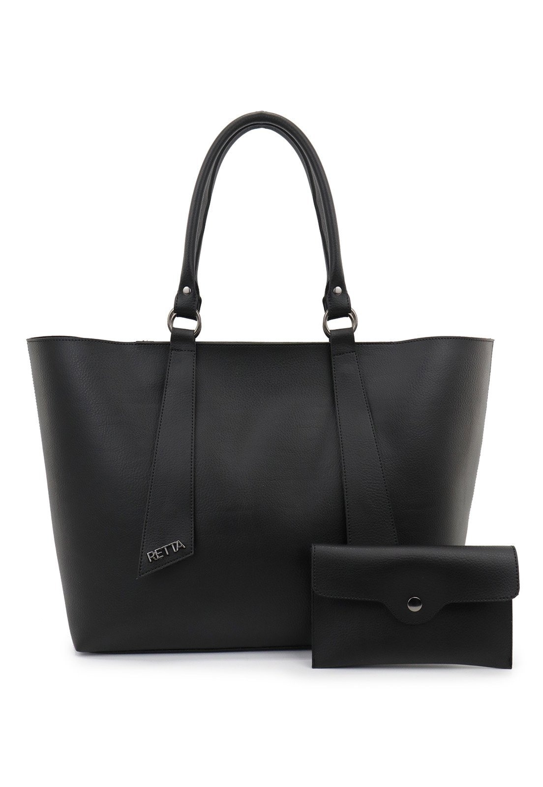 Imagem principal Bolsa Feminina Retta com Carteira Espaçosa Moderna e Versátil Retta Oficial preto