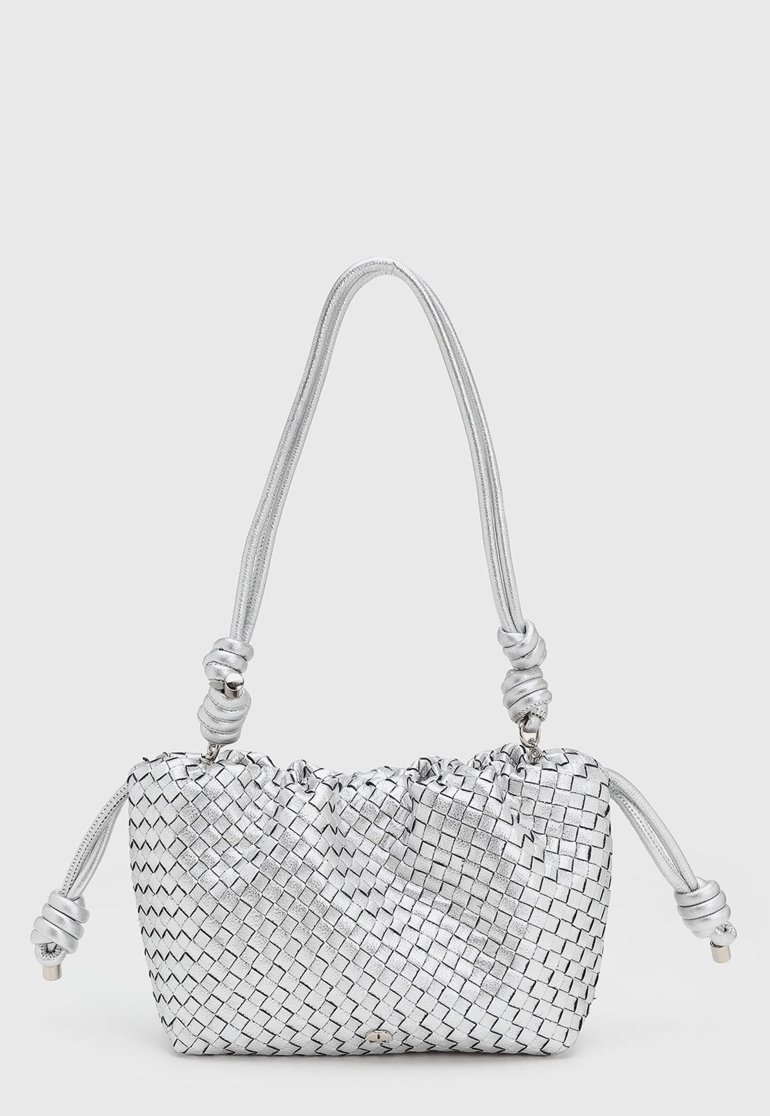 Imagem principal Bolsa Feminina Luiza Barcelos Trançada Metalizada Luiza Barcelos prata