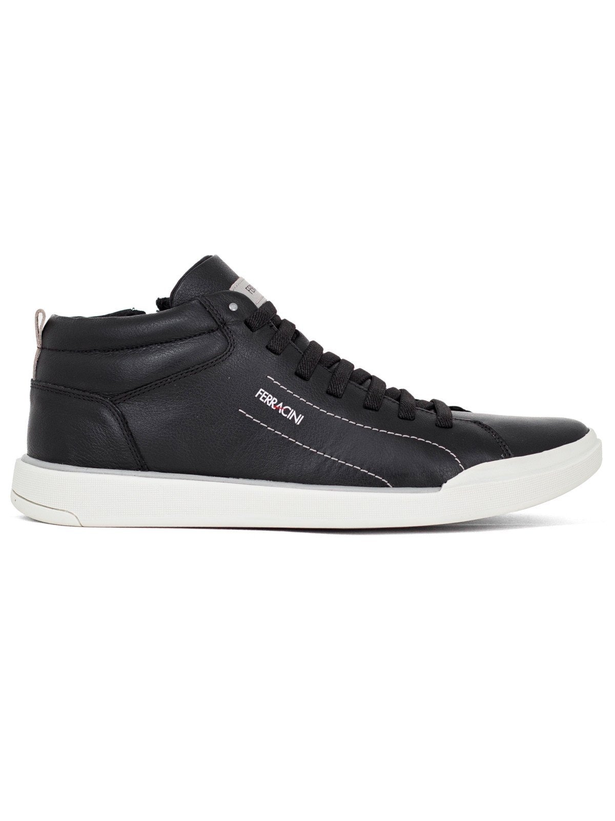 Imagem principal Tênis Masculino Ferracini 24h Couro Cadarço Elástico Confortável FERRACINI preto