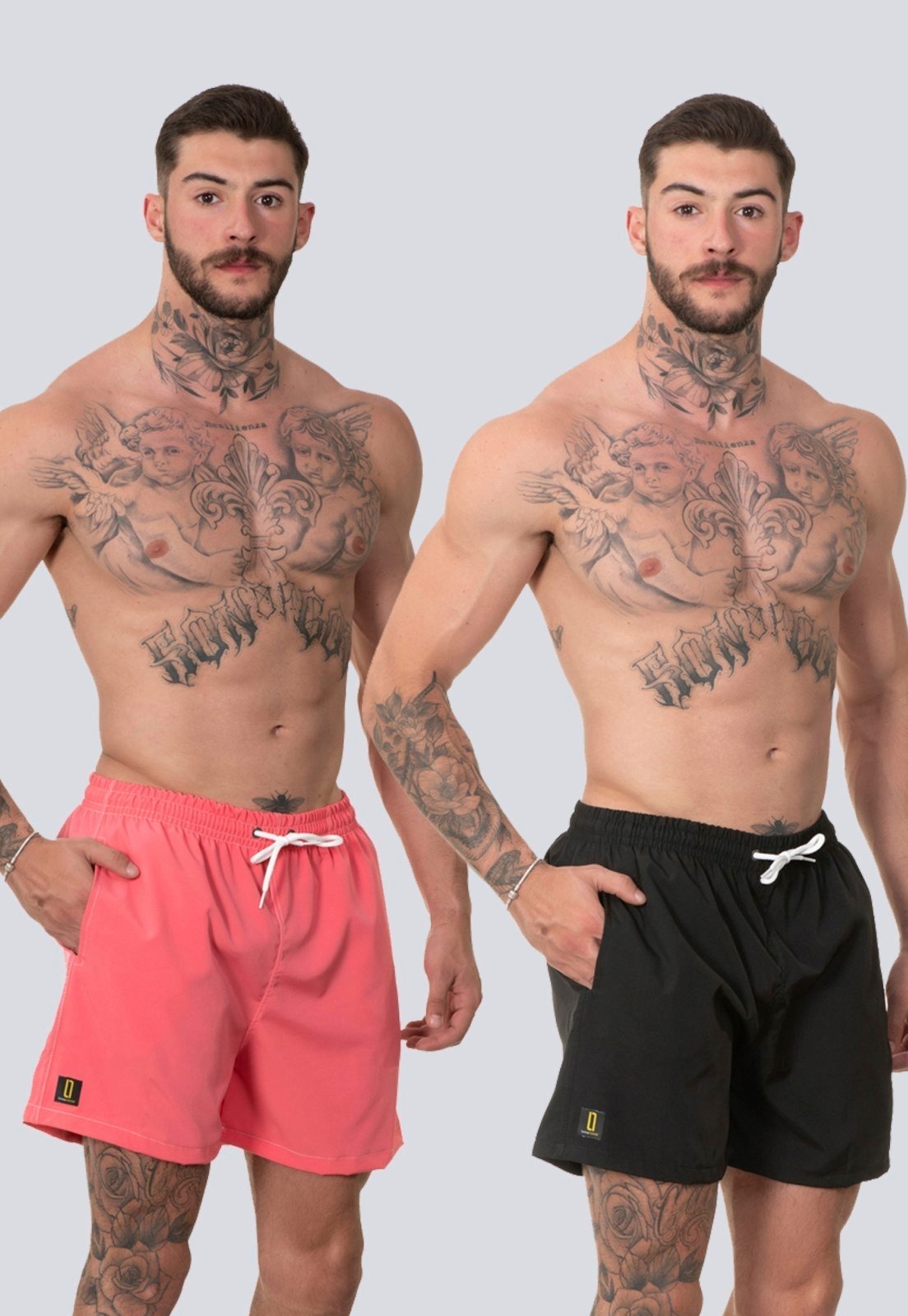 Imagem principal Kit 2 Short Masculino Bermuda Praia Básico Mauricinho Rf130 Colorido Lucas Lunny multicolorido