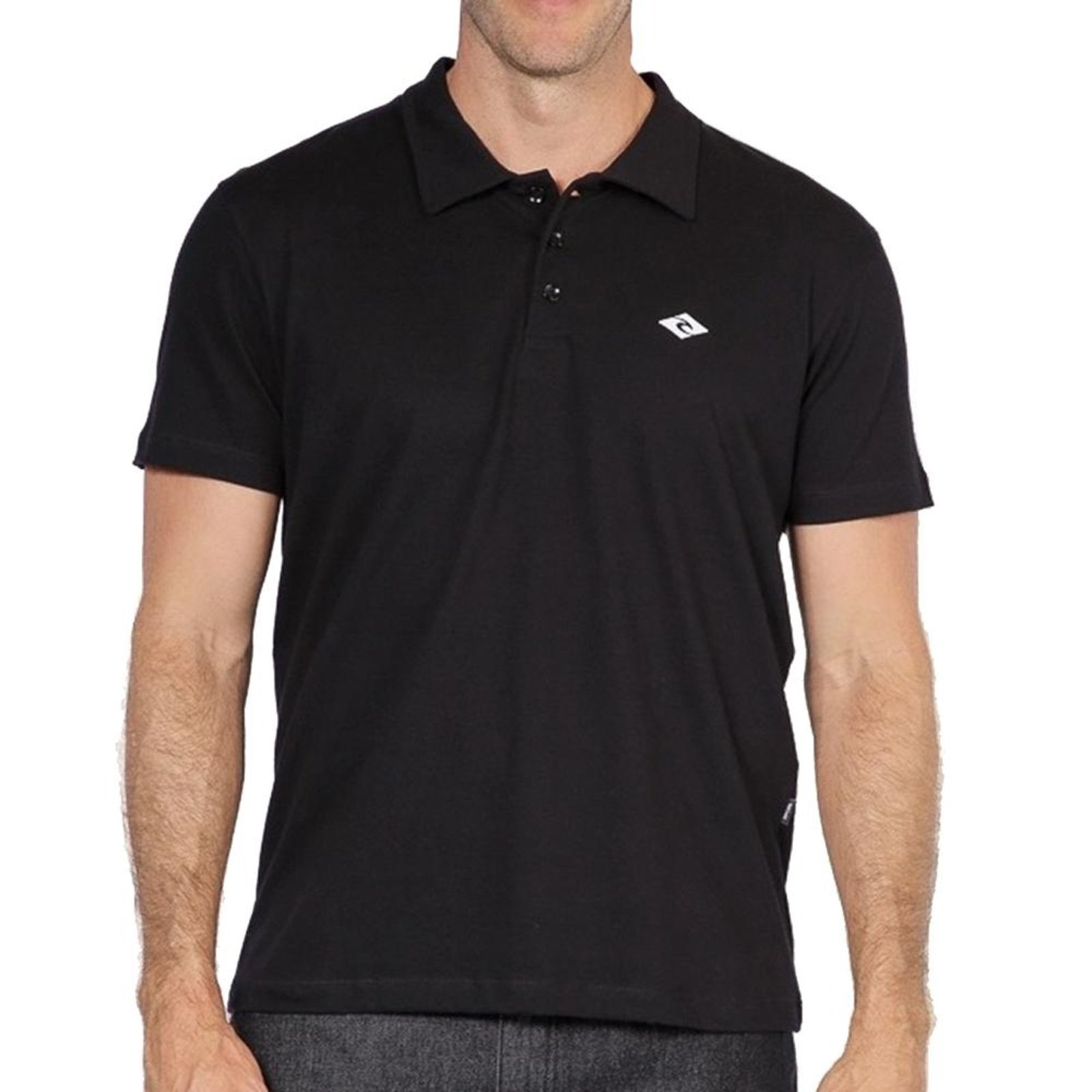 Imagem principal Camisa Rip Curl Polo Brand Icon WT25 Masculina Black Rip Curl preto black
