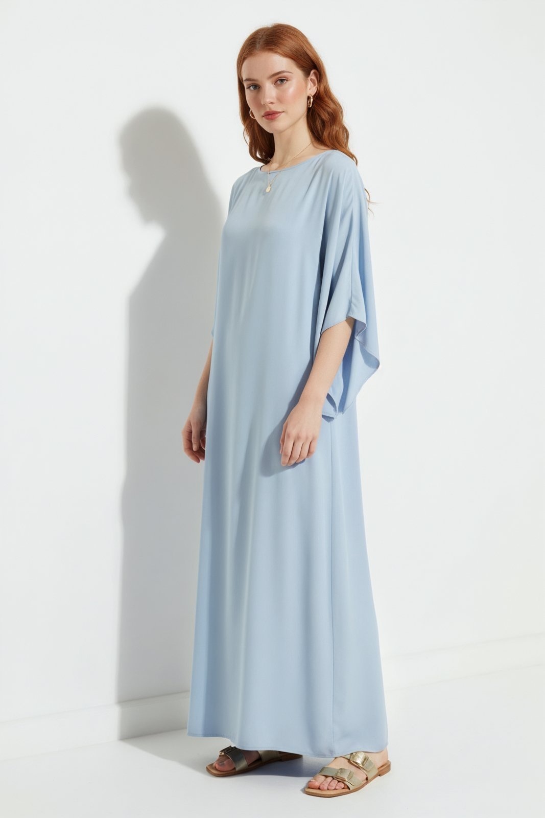 Imagem principal Vestido Longo Mangas Amplas Traymon Ceu - Xgg Traymon azul