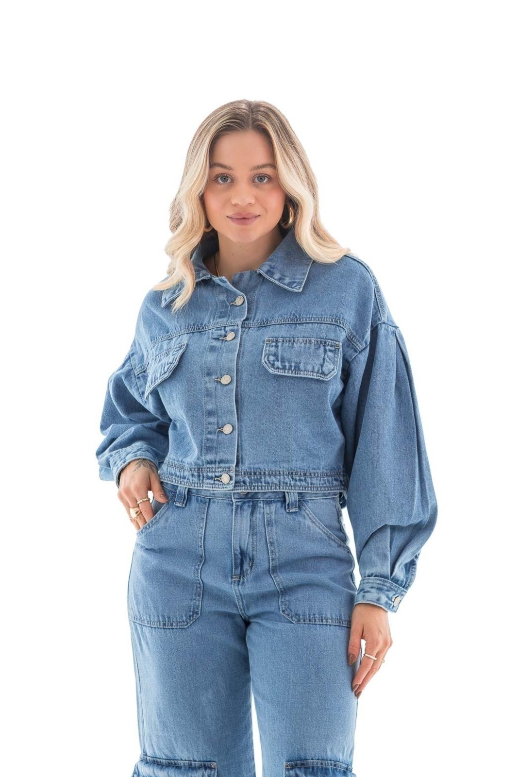 Imagem principal Jaqueta Feminina Arauto ARAUTO JEANS azul/jeans