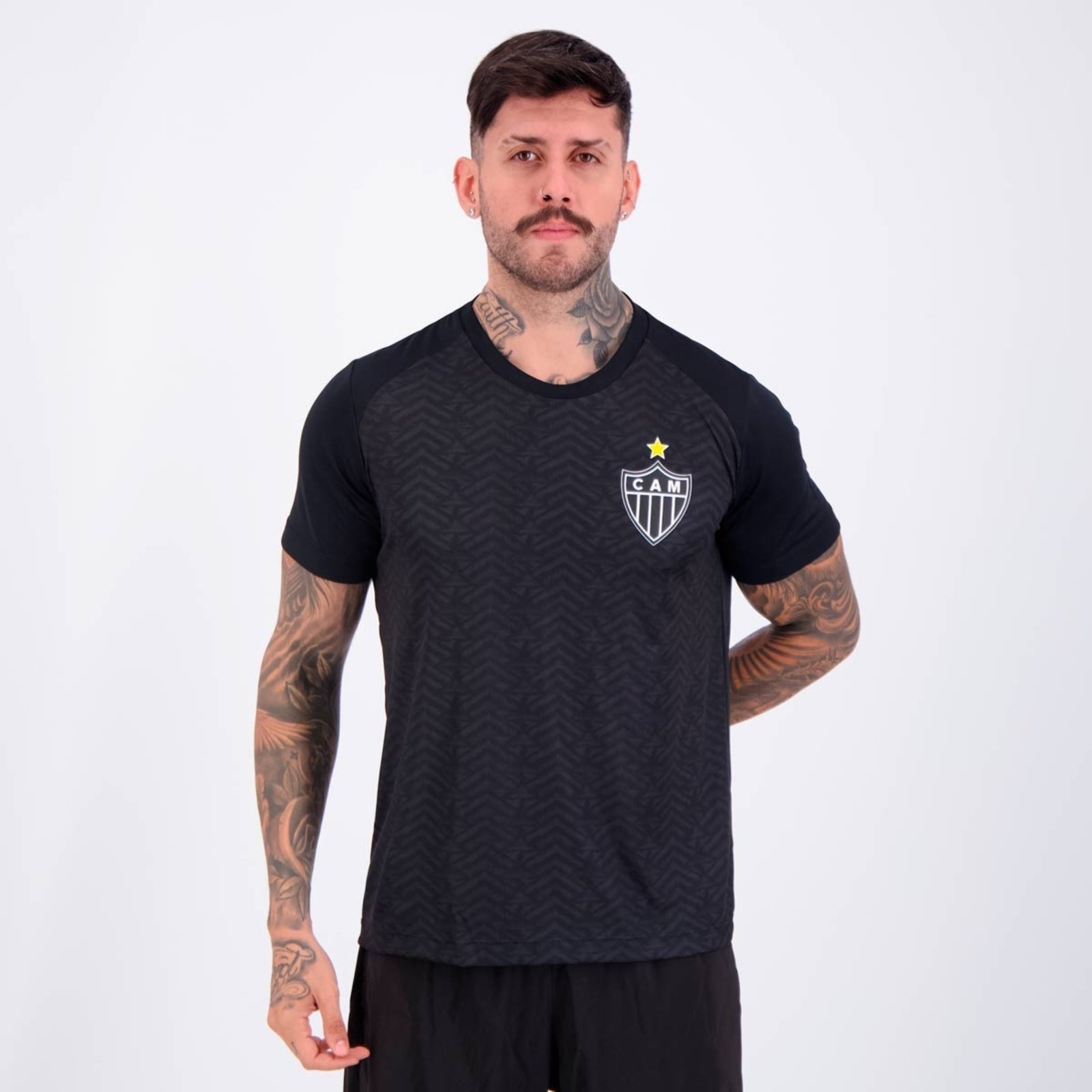 Imagem principal Camisa Atlético Mineiro Principia Preta braziline preto