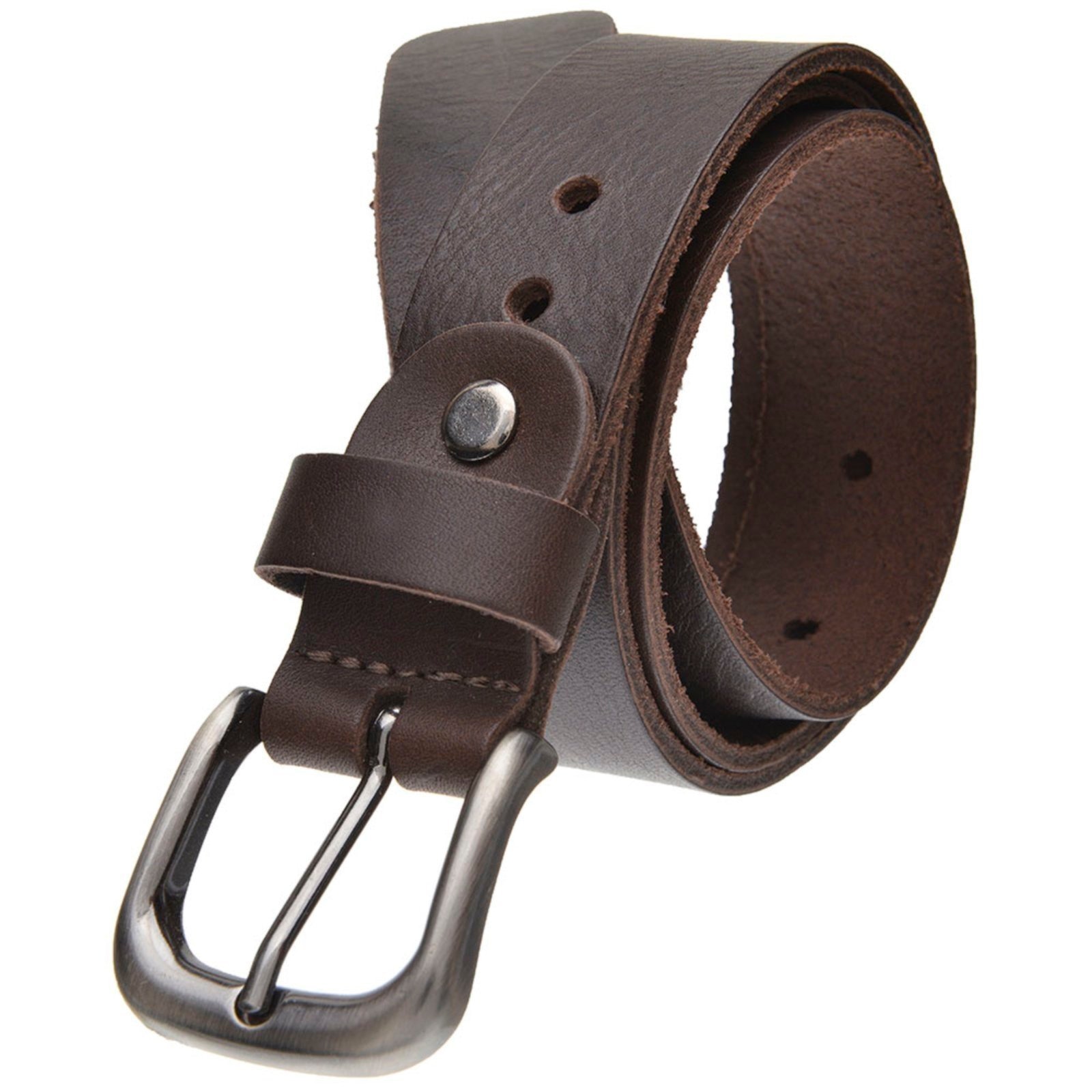 Imagem principal Cinto Feminino em Couro GP 27 com fivela grafite na cor USEPELLE café/marrom