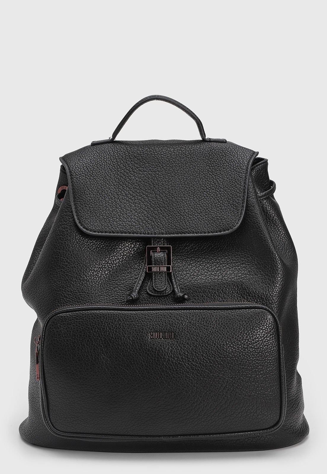 Imagem principal Mochila Feminina Santa Lolla Texturizada Preta Santa Lolla preto