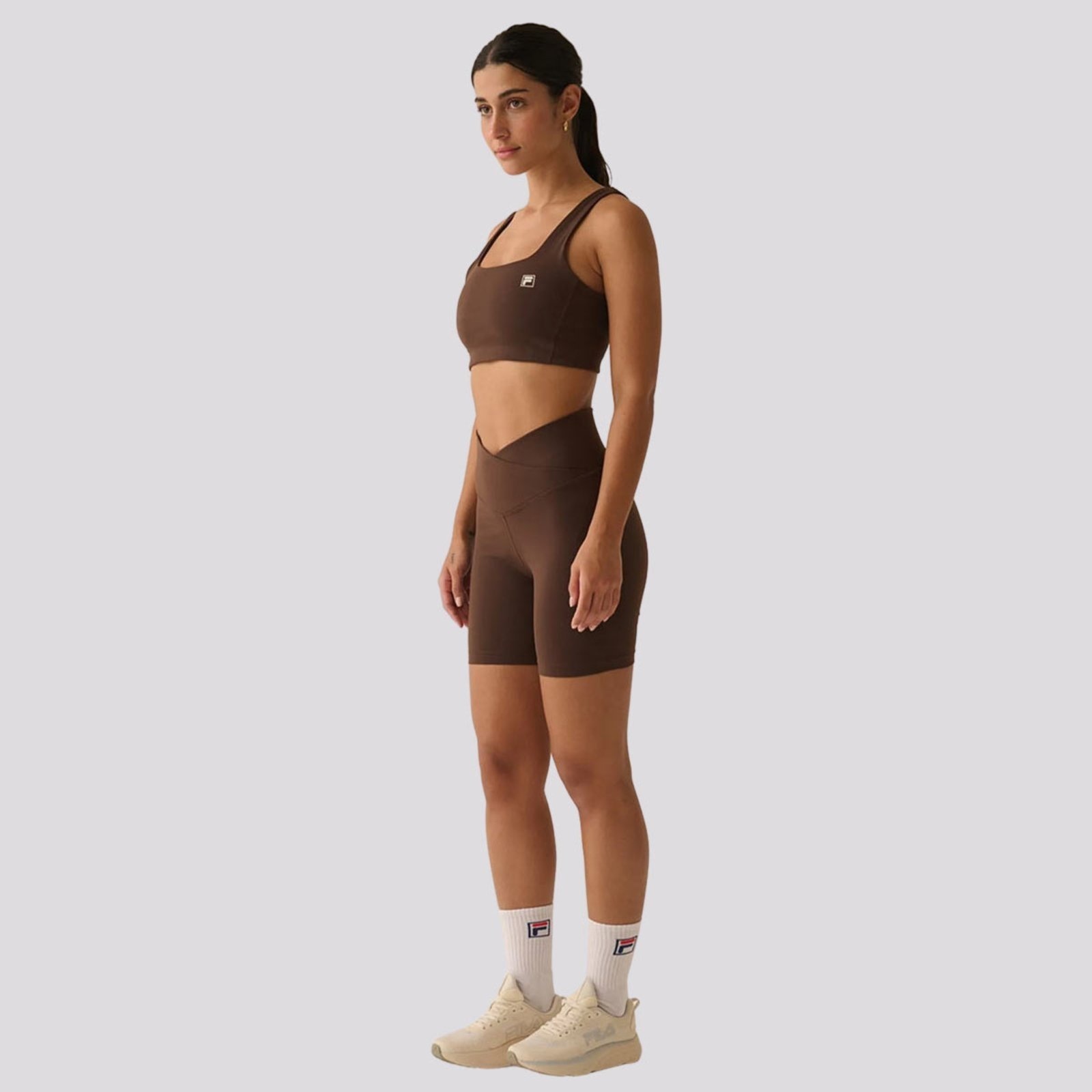 Imagem principal Bermuda Fila Touch Gym Feminina Fila marrom