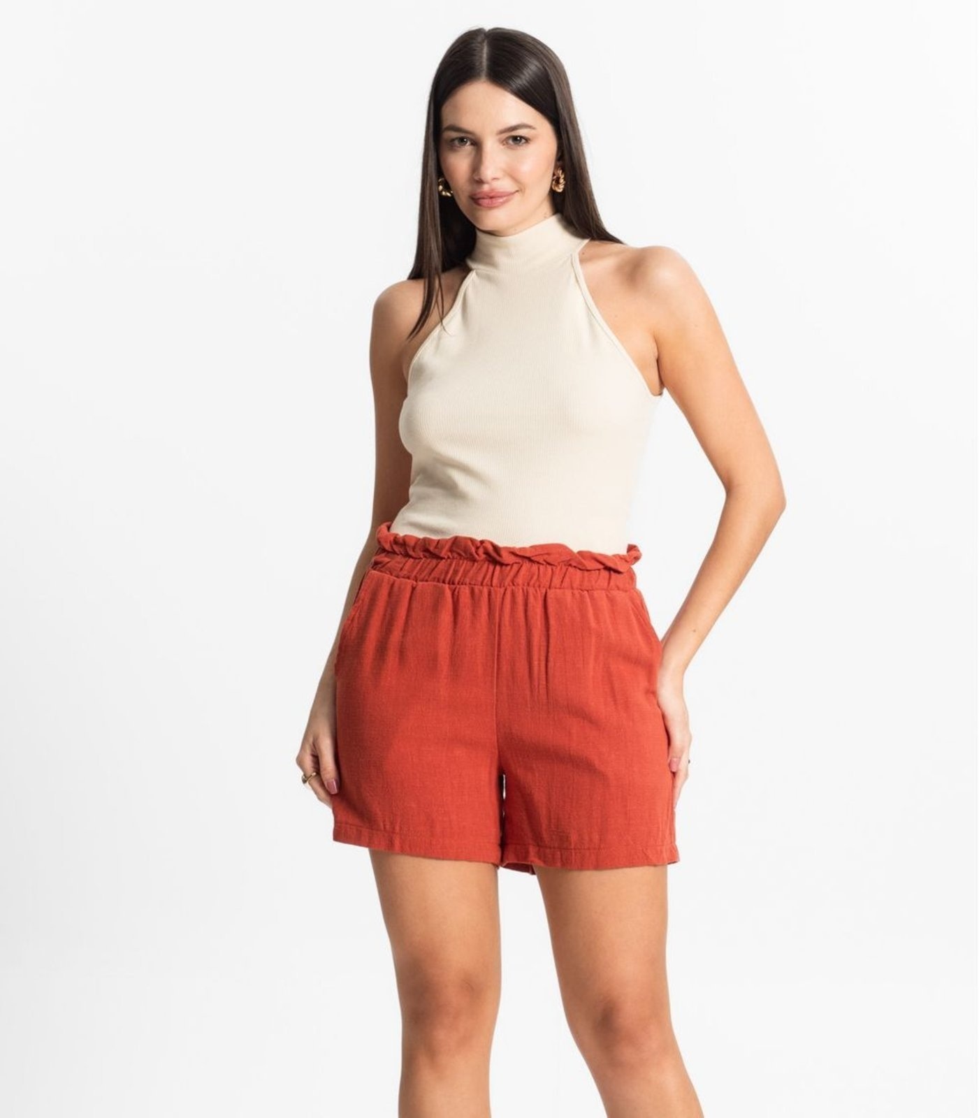 Imagem principal Shorts Feminino Linho Endless Endless laranja