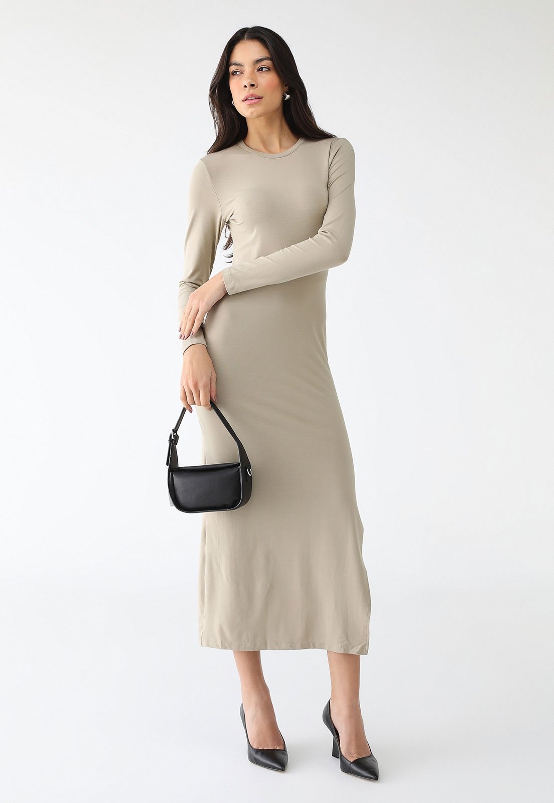 Imagem principal Vestido Forum Midi Liso Forum cinza