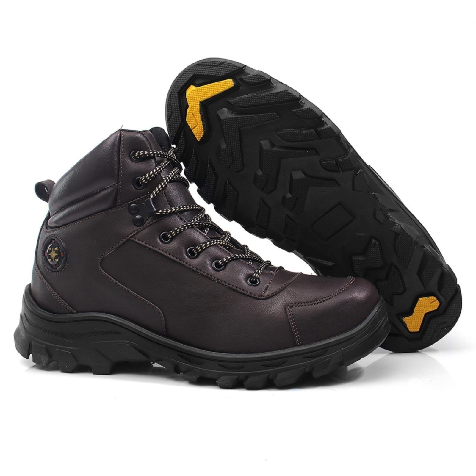 Imagem principal Bota Coturno Masculina Adventure Nine4 Comfort Macio Nine4 café