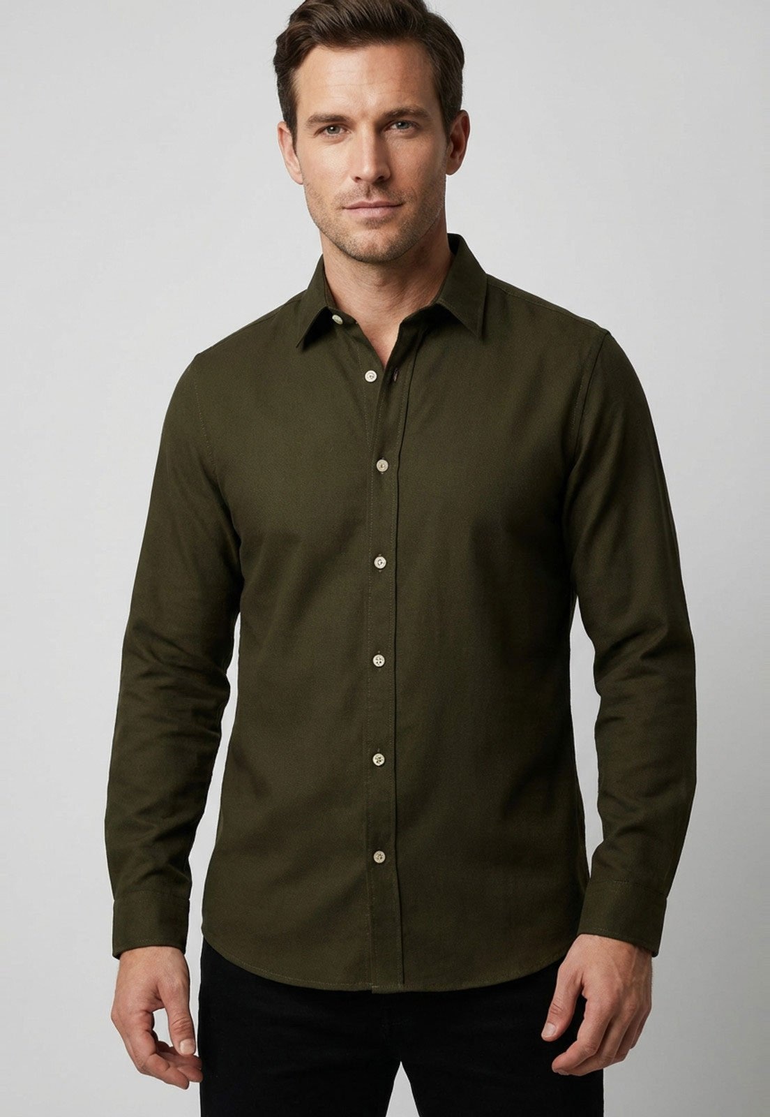 Imagem principal Camisa Masculina Colcci Manga Longa Escura Colcci verde