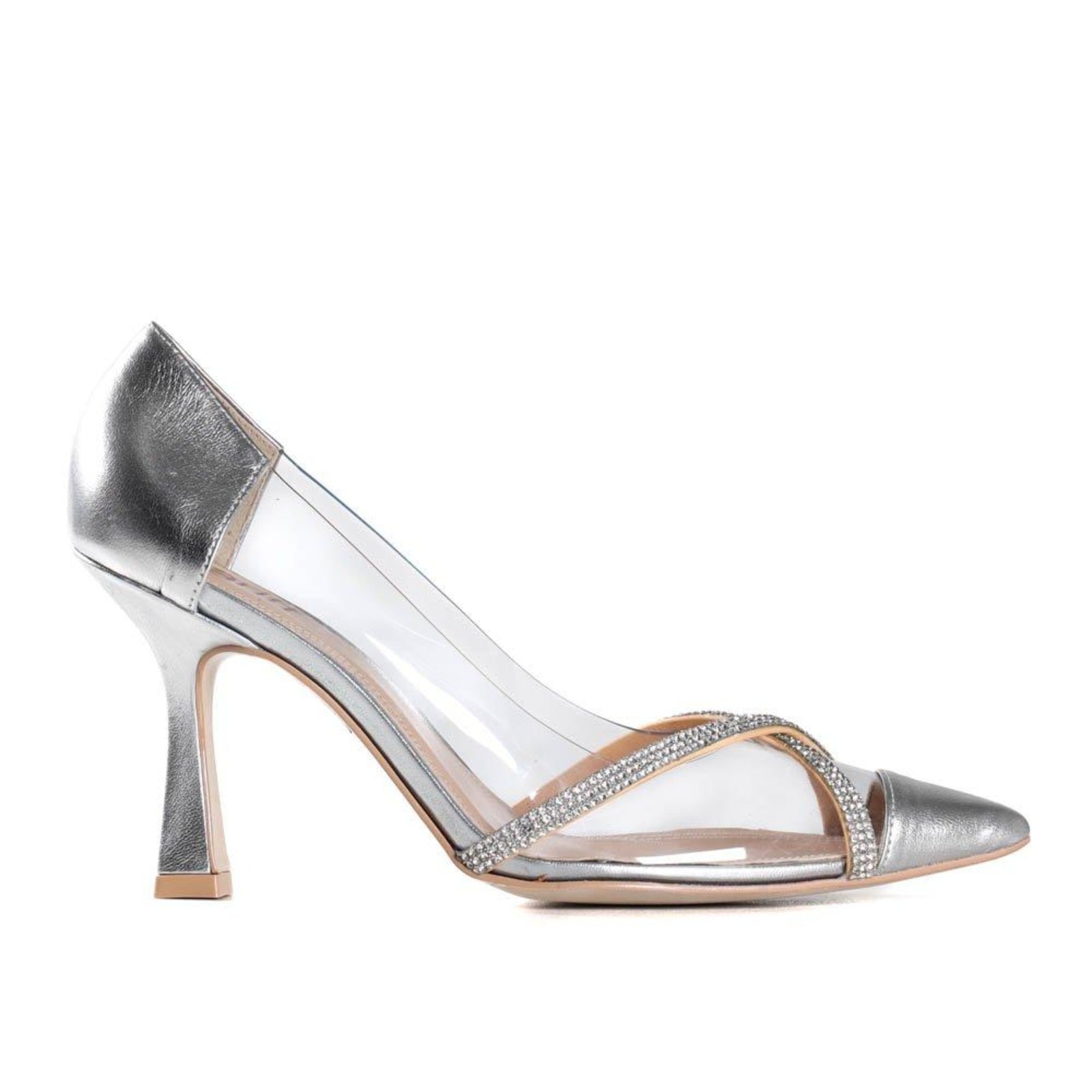 Imagem principal Sapato Scarpin Feminino Metalizado Zariff Com Strass Zariff incolor
