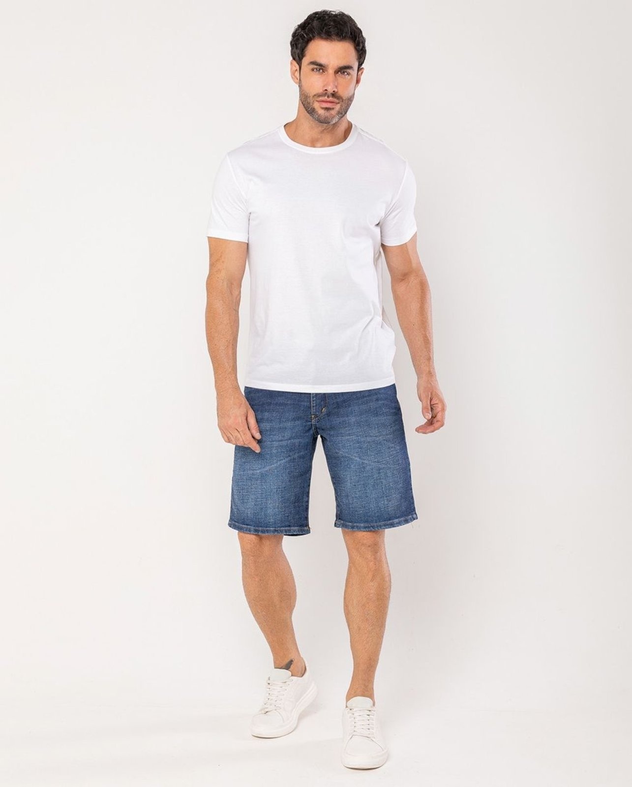 Imagem principal Bermuda Slim Fit Masculina 25097 Escura Consciência jeans