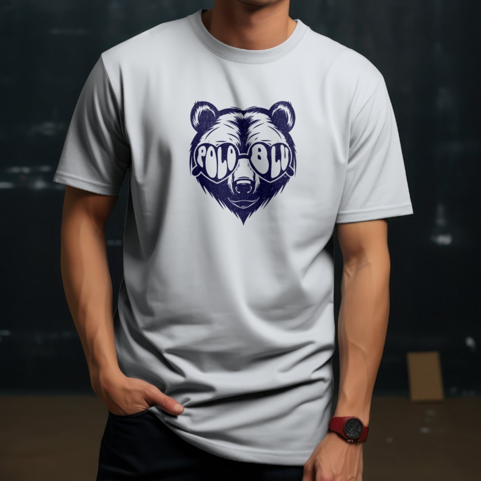 Imagem principal Camisa Camiseta Masculina Moderna Polo Blu Malha Algodão Branca do P ao G1 Polo Blu branco blu