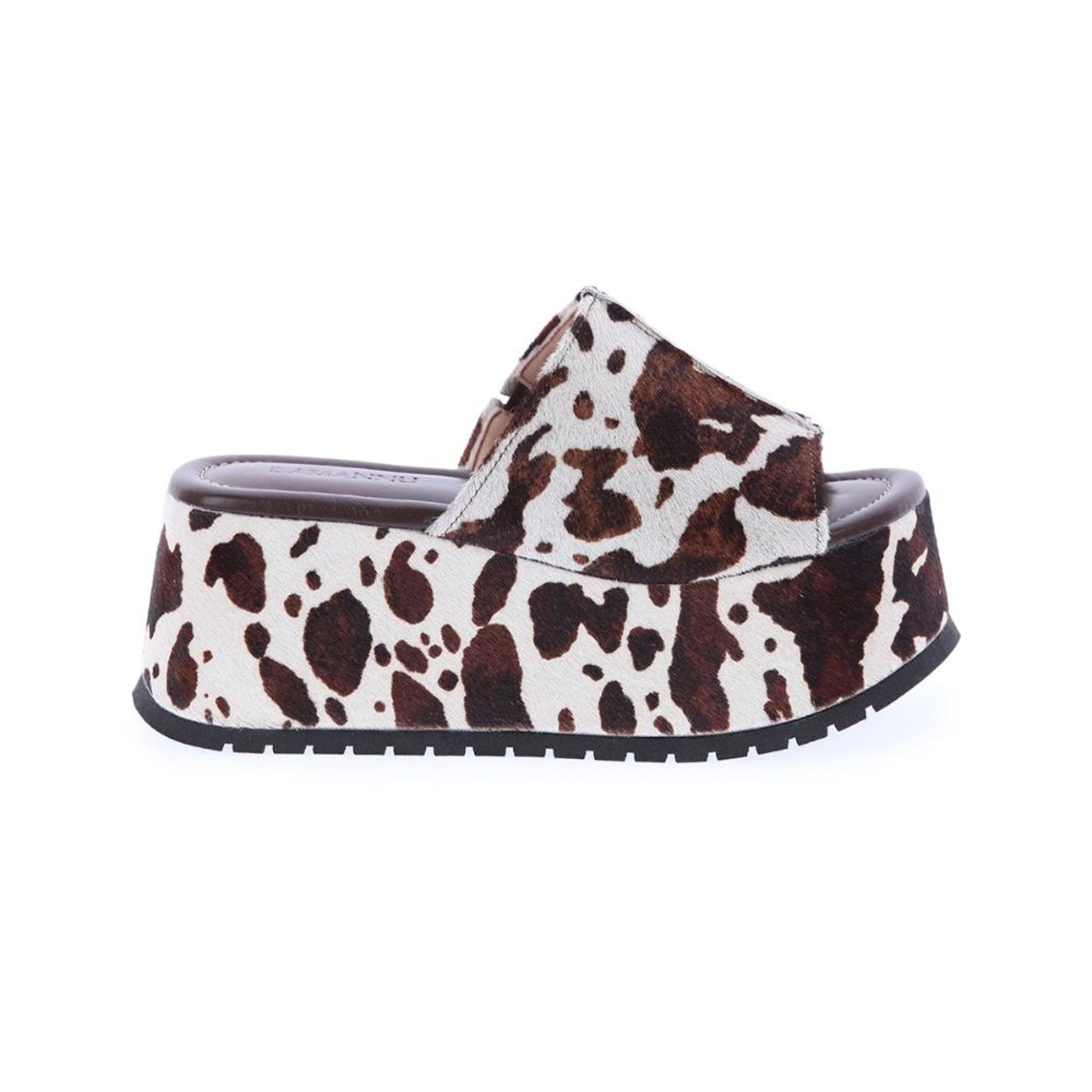 Imagem principal Jhenny - Tamanco Plataforma Couro Legitimo Vaca Damannu Shoes marrom