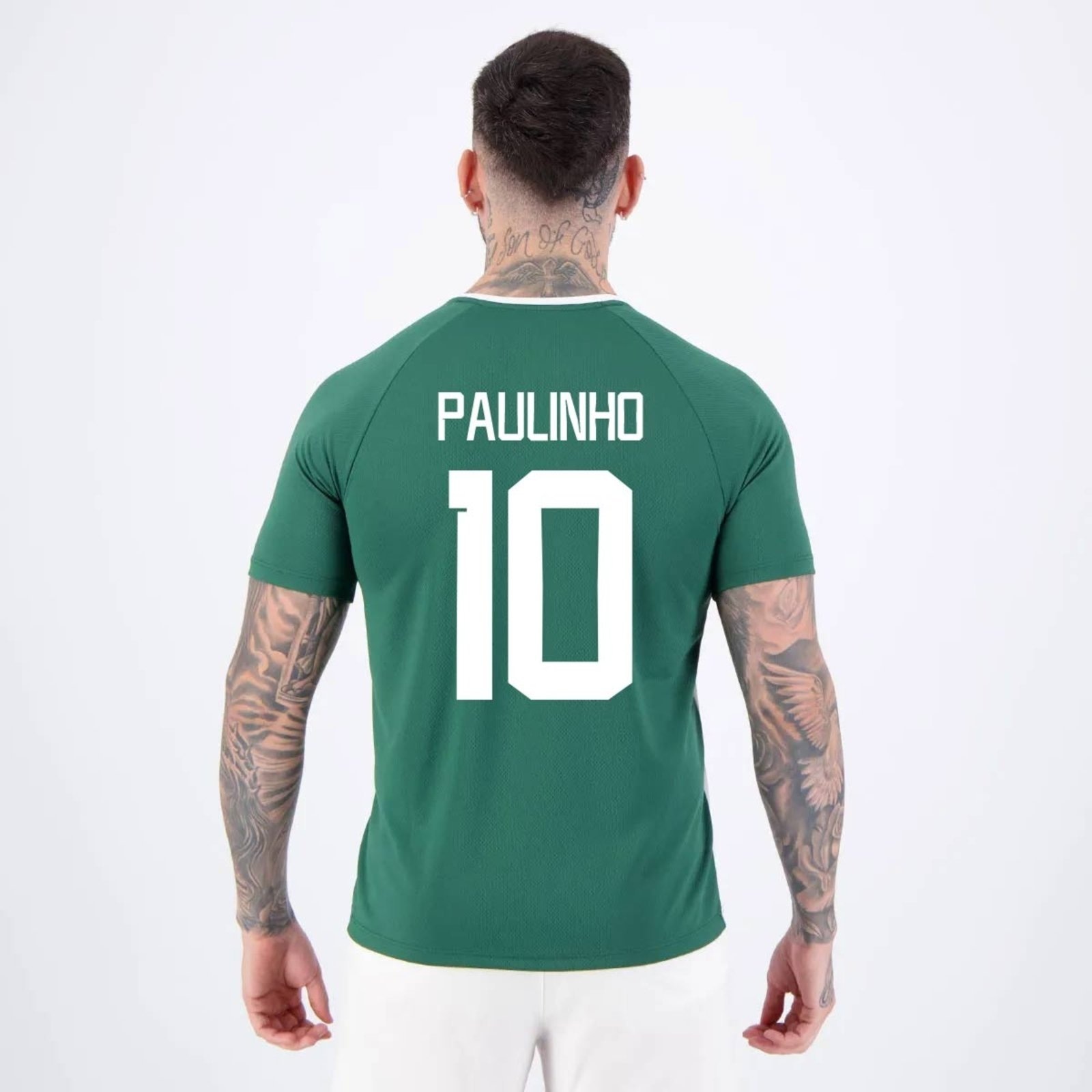 Imagem principal Camisa Palmeiras Alviverde Branca e Verde 10 Paulinho Betel branco verde