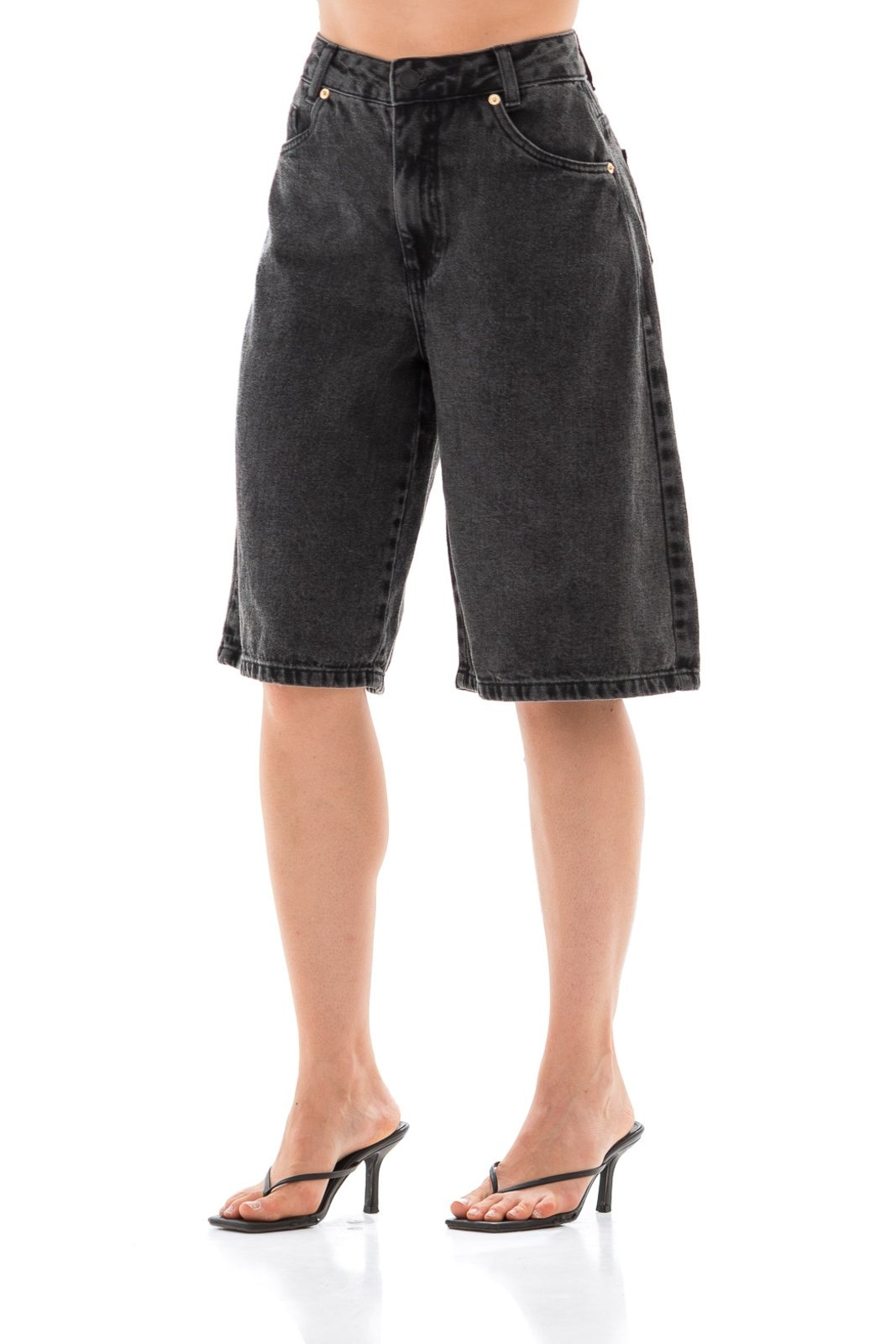 Imagem principal Bermuda Jeans Feminina Arauto Super Jorts ARAUTO JEANS preto