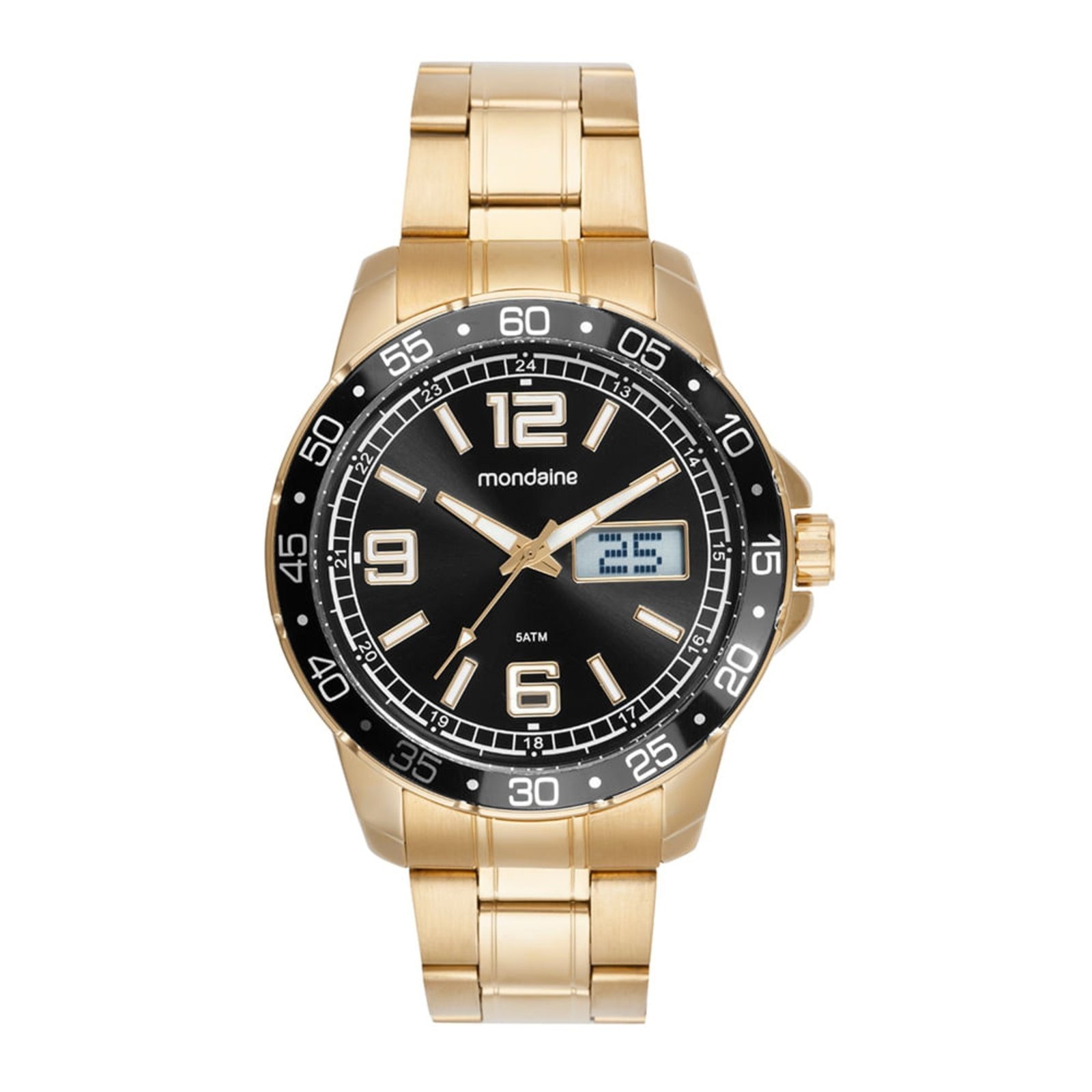 Imagem principal Relógio Masculino Anadigi Calendário Mondaine vermelho