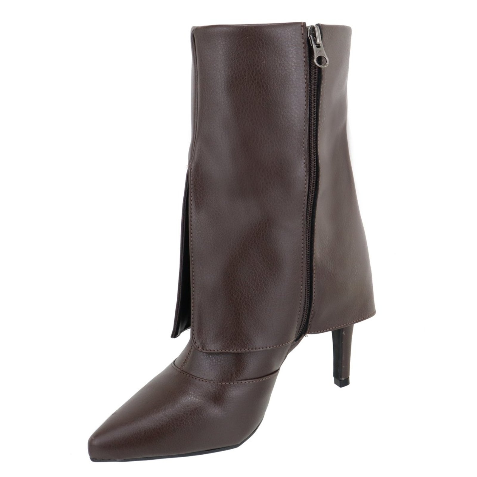 Imagem principal Bota Feminina Sete Sales Estilo Botinha Capa Bico Fino 1795 Machiatto Sete Sales marrom