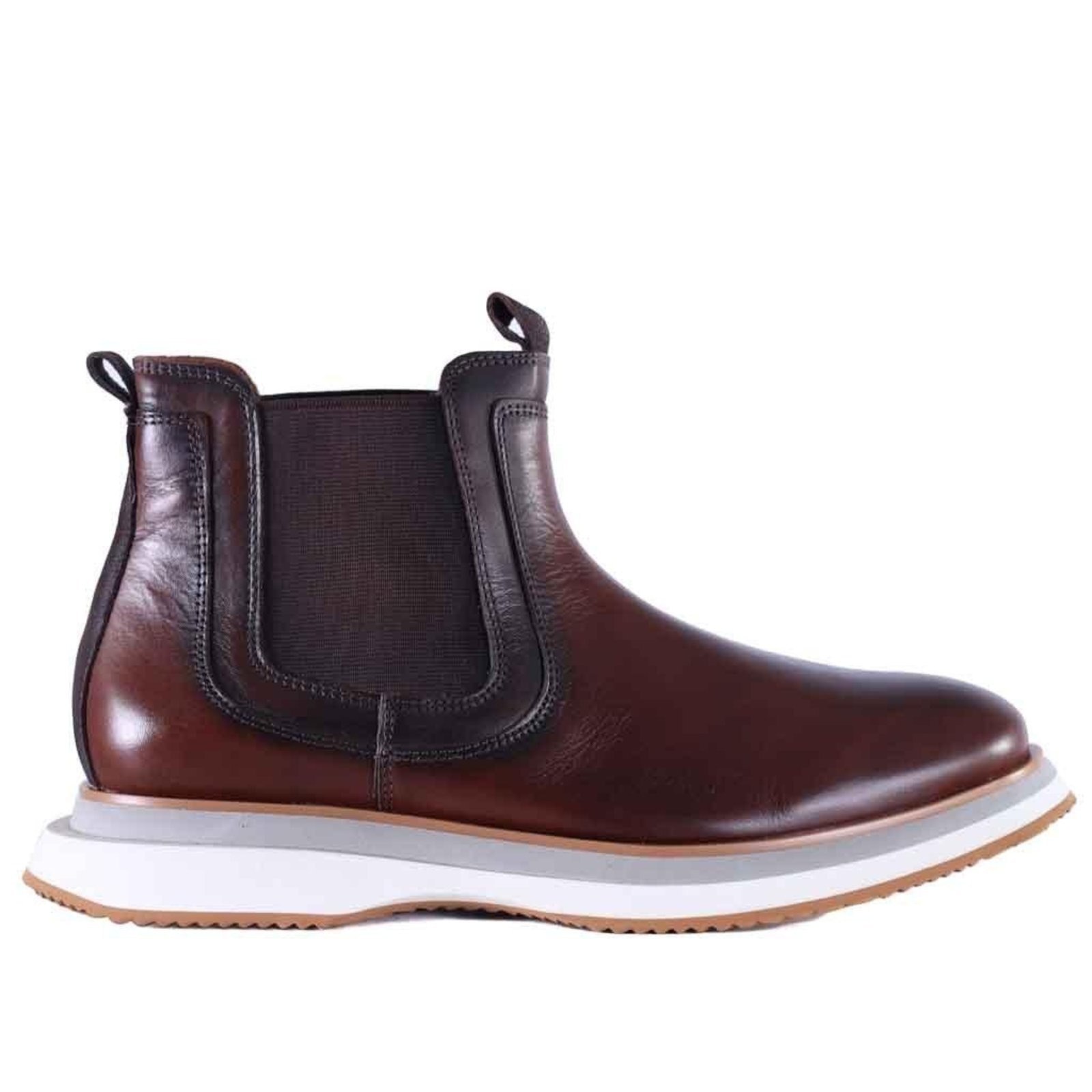 Imagem principal Bota Chelsea Masculina em Couro Zariff Lon022 Brown Incolor Zariff incolor brown
