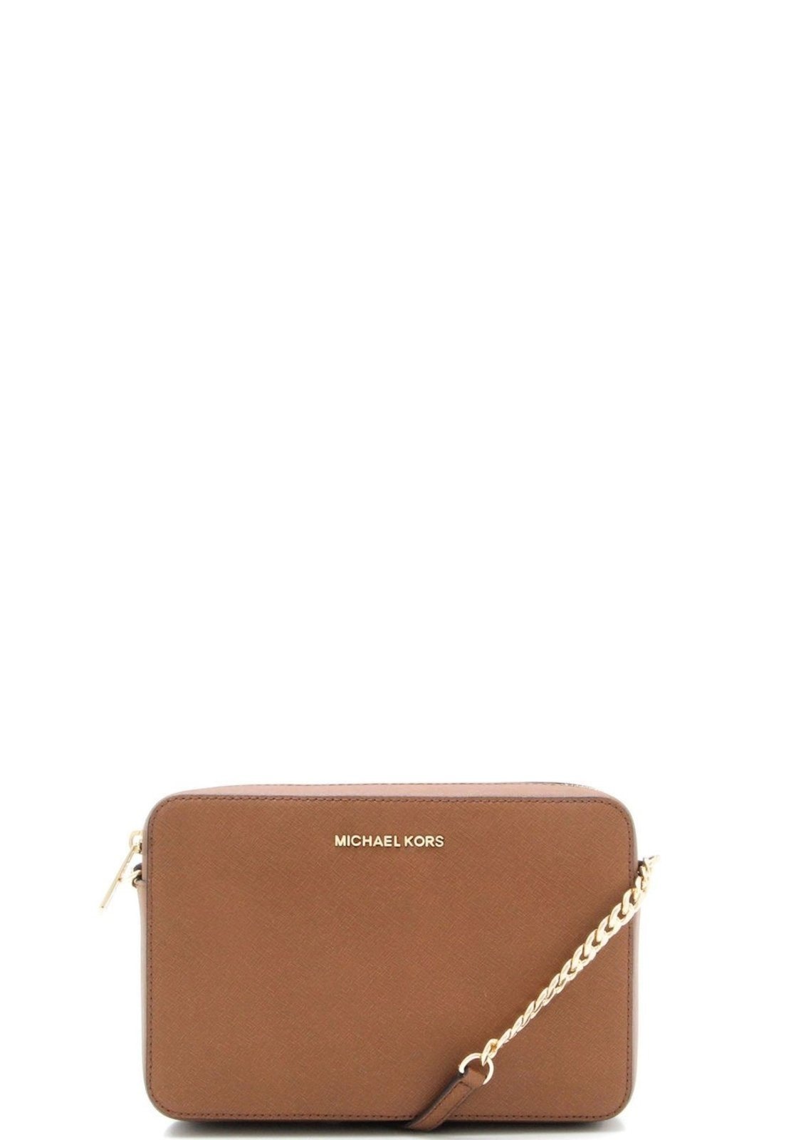Imagem principal Bolsa Transversal Jet Set Grande De Couro 35T8gttc9l230 Michael Kors caramelo