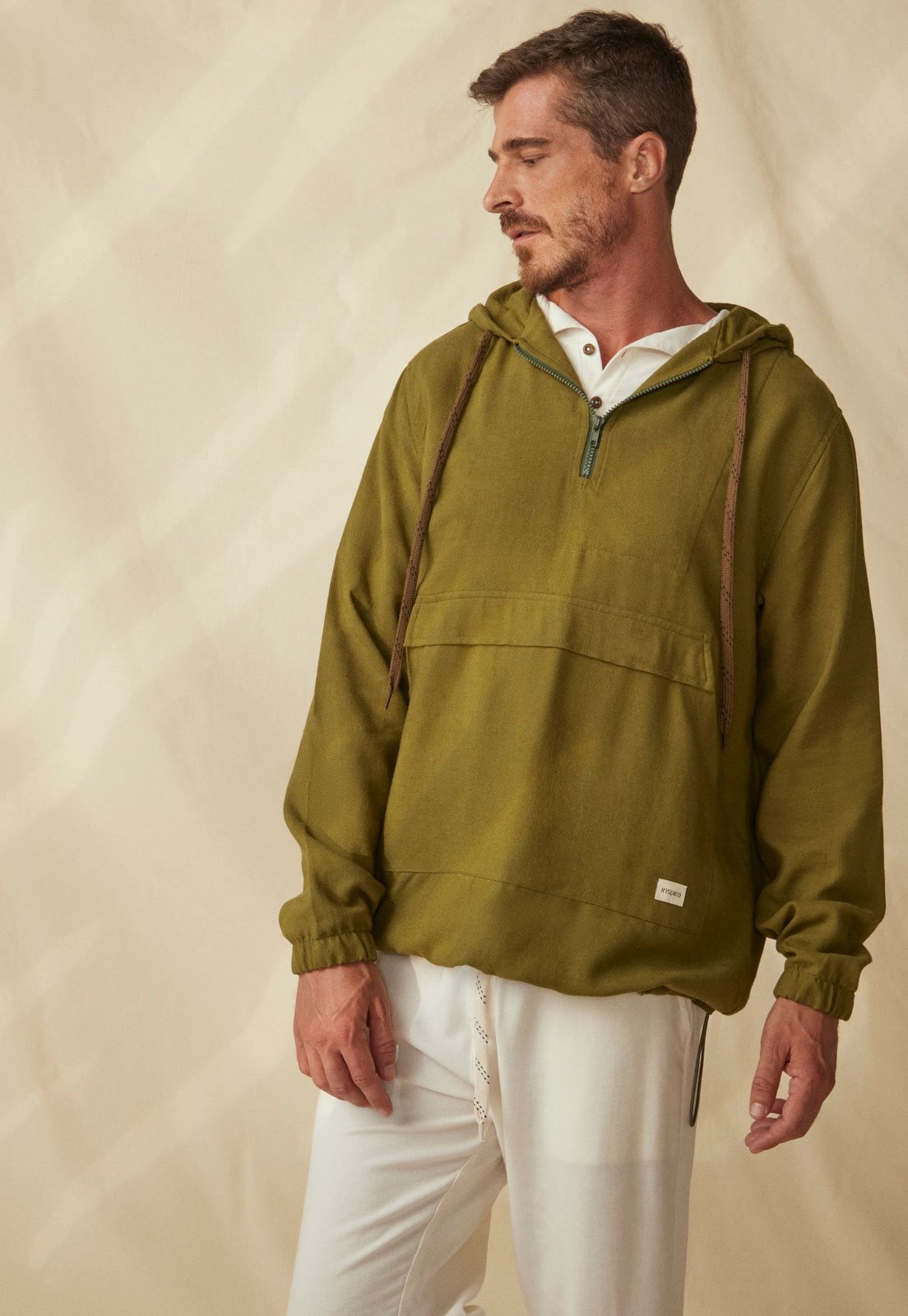 Imagem principal Jaqueta Anorak Inspira Sustentável LENZING™ Modal com Linho Inspira verde