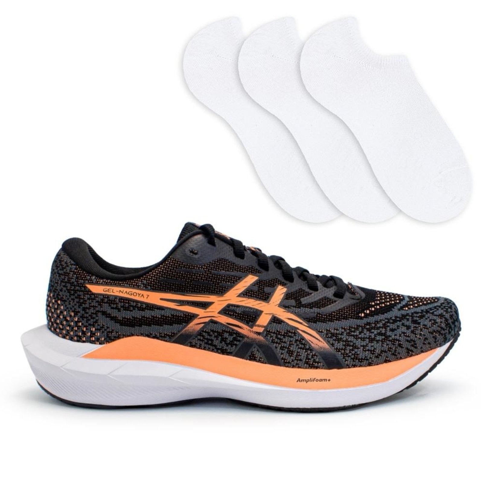 Imagem principal Tênis Asics Masculino Gel-Nagoya 7 Corrida + 3P de Meias ASICS preto
