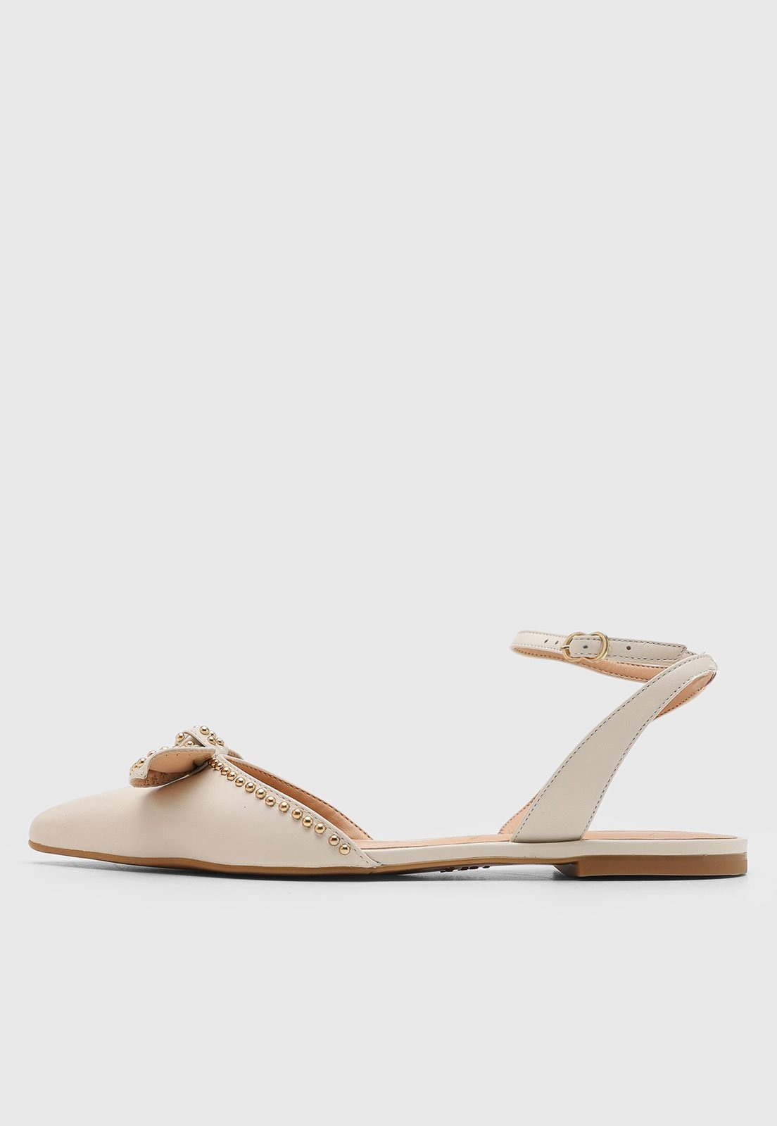 Imagem principal Sapatilha Feminina Luiza Barcelos Bico Fino Laço Off-White Luiza Barcelos off-white white