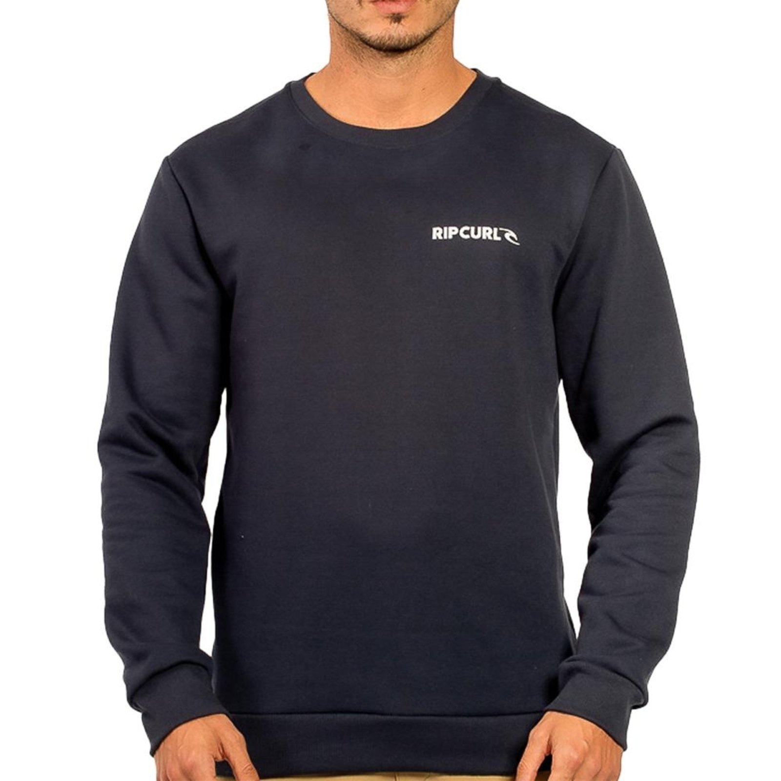 Imagem principal Moletom Rip Curl Careca Brand Logo WT24 Masculino Dark Navy Rip Curl azul marinho navy