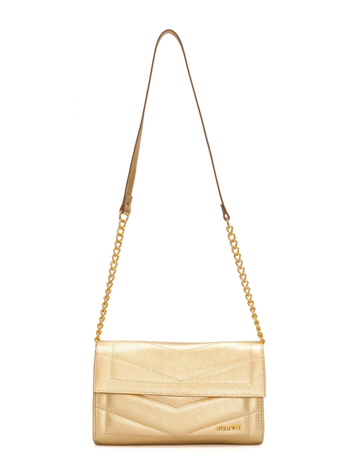 Imagem principal Bolsa de Couro Griffazzi Ouro Light Griffazzi ouro velho