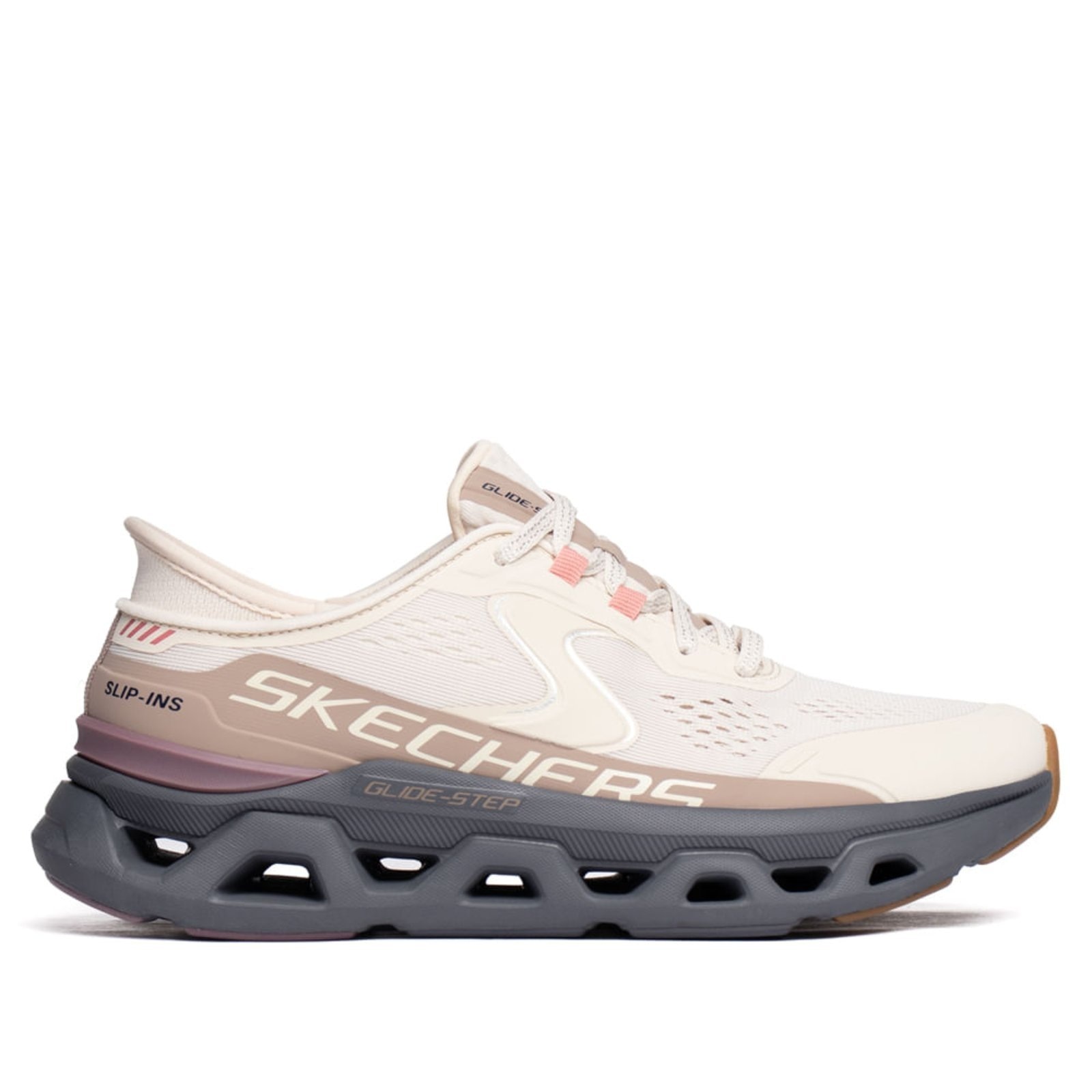 Imagem principal Tênis Feminino Skechers Glide Step Atlus Off White/Rosa Skechers off-white white
