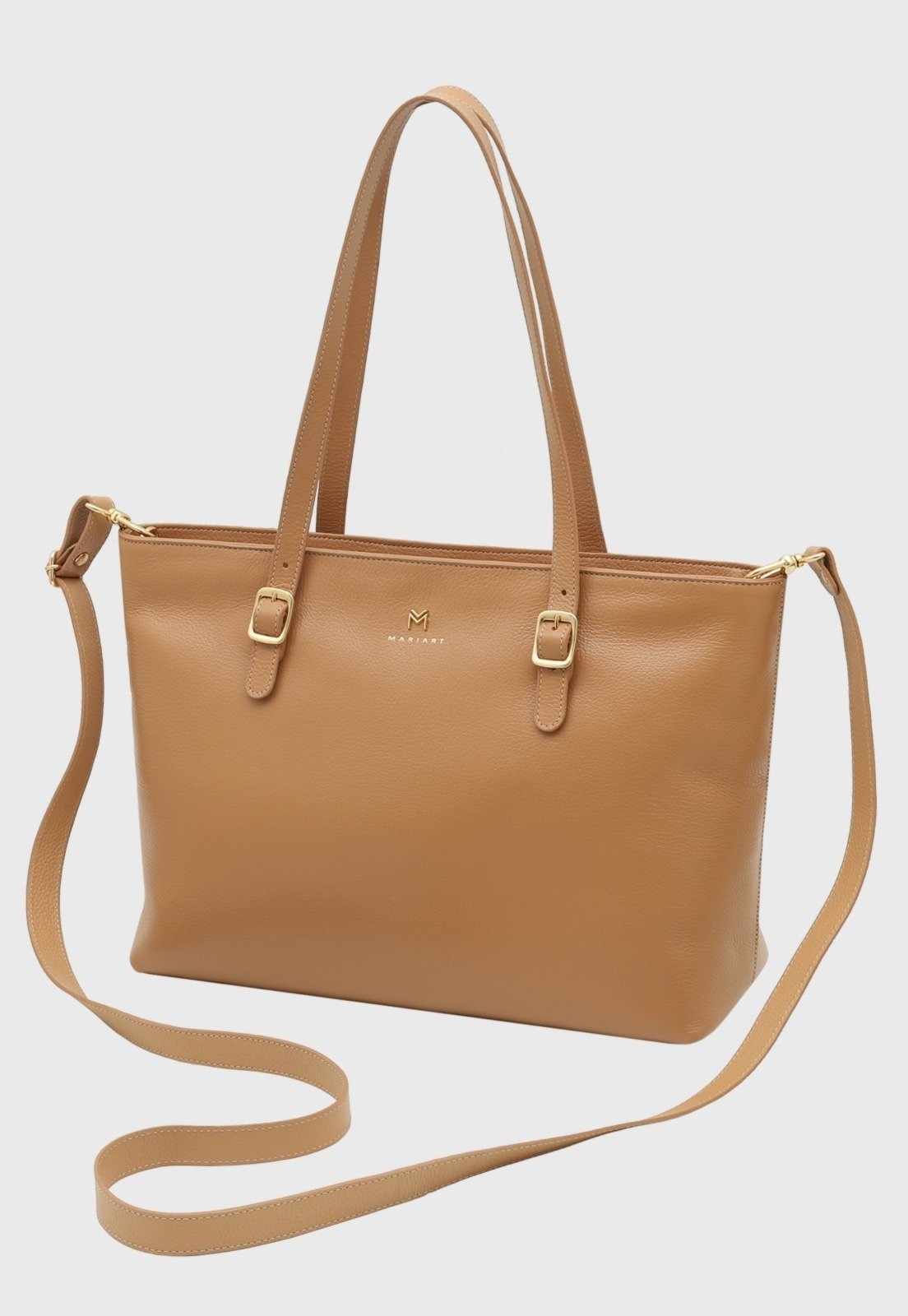 Imagem principal Bolsa Transversal Couro Mariart Cedro Macadâmia Mariart caramelo