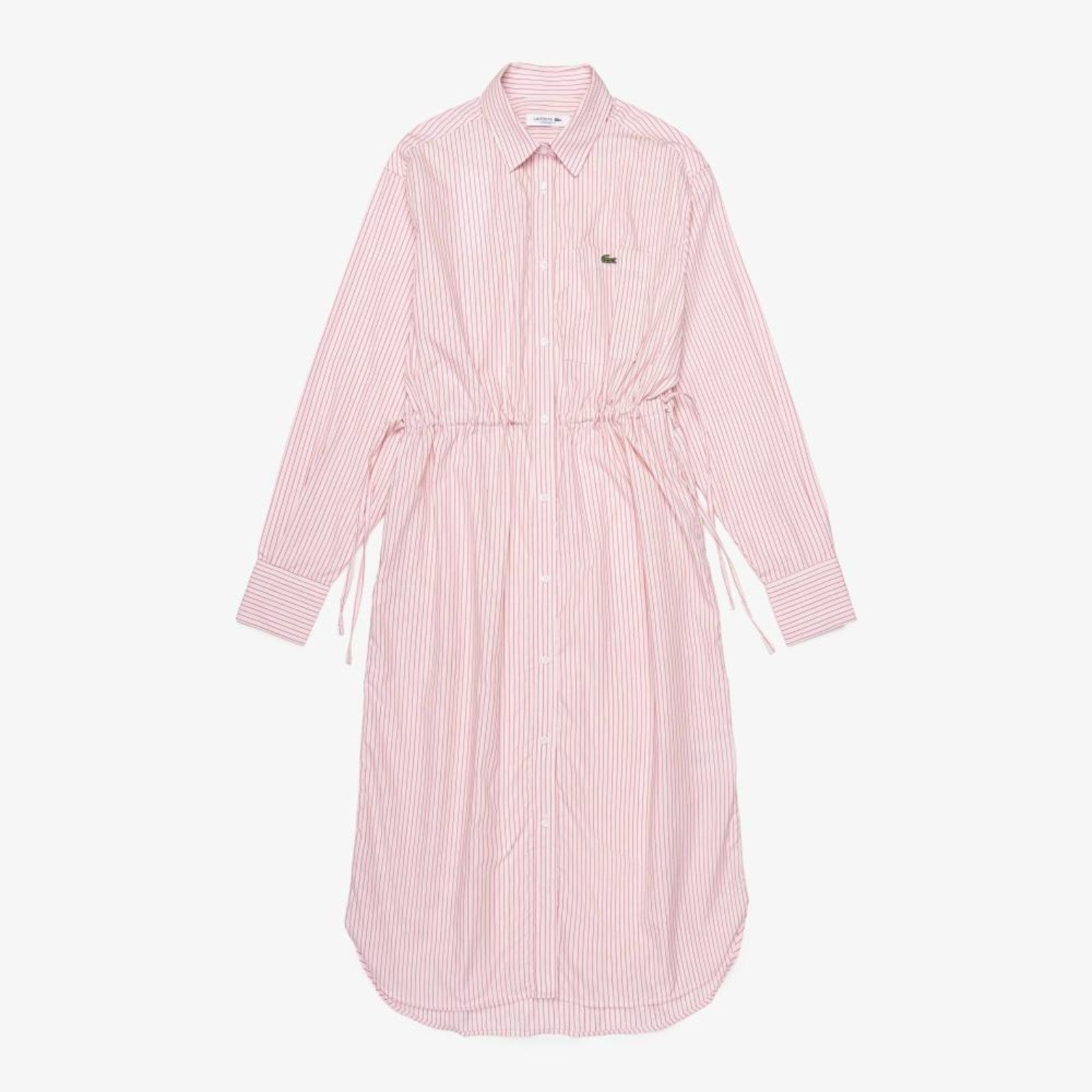 Imagem principal Vestido Camisa Oversized em Popeline Lacoste rosa