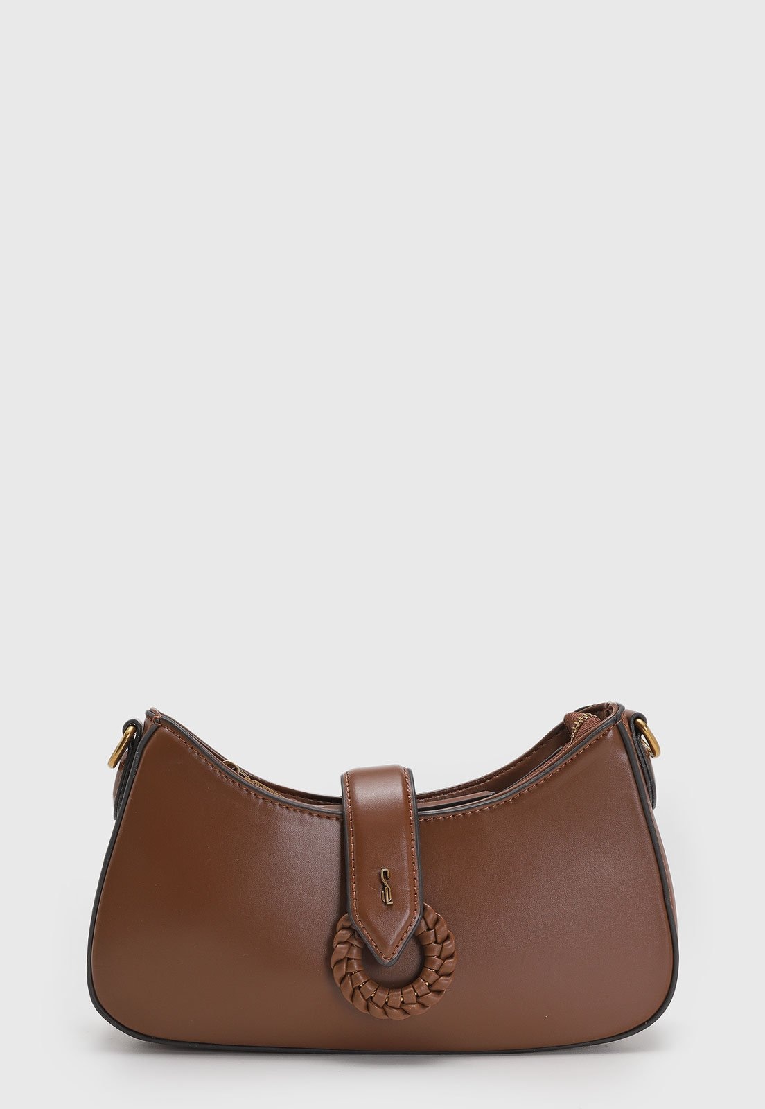 Imagem principal Bolsa Feminina Santa Lolla Detalhe Trançado Santa Lolla caramelo