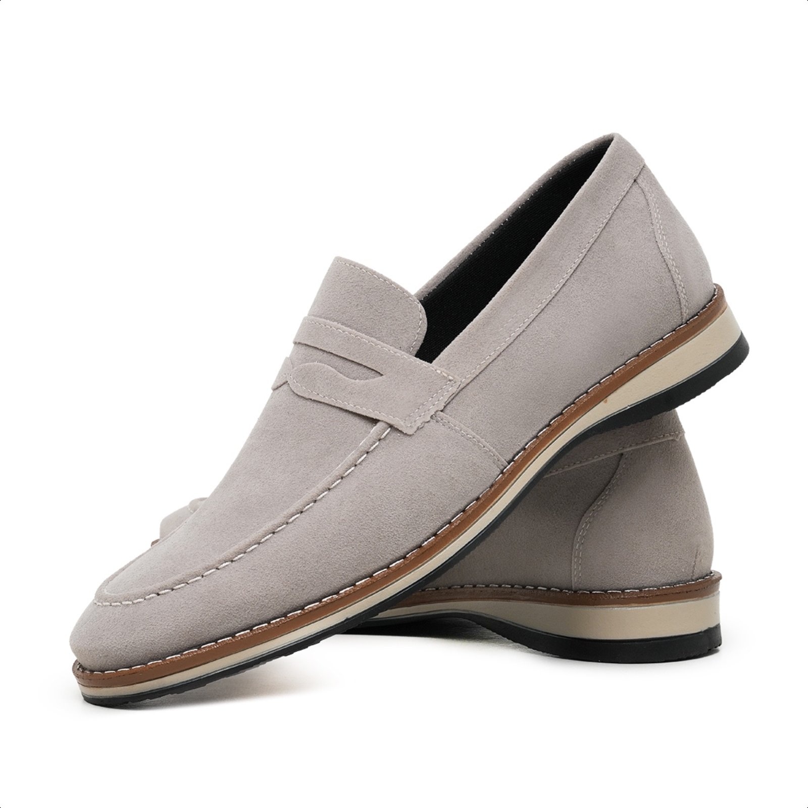 Imagem principal Sapato Masculino Casual Social Oxford Loafter Casamento Premium Camurça Off White Yes Basic off-white white