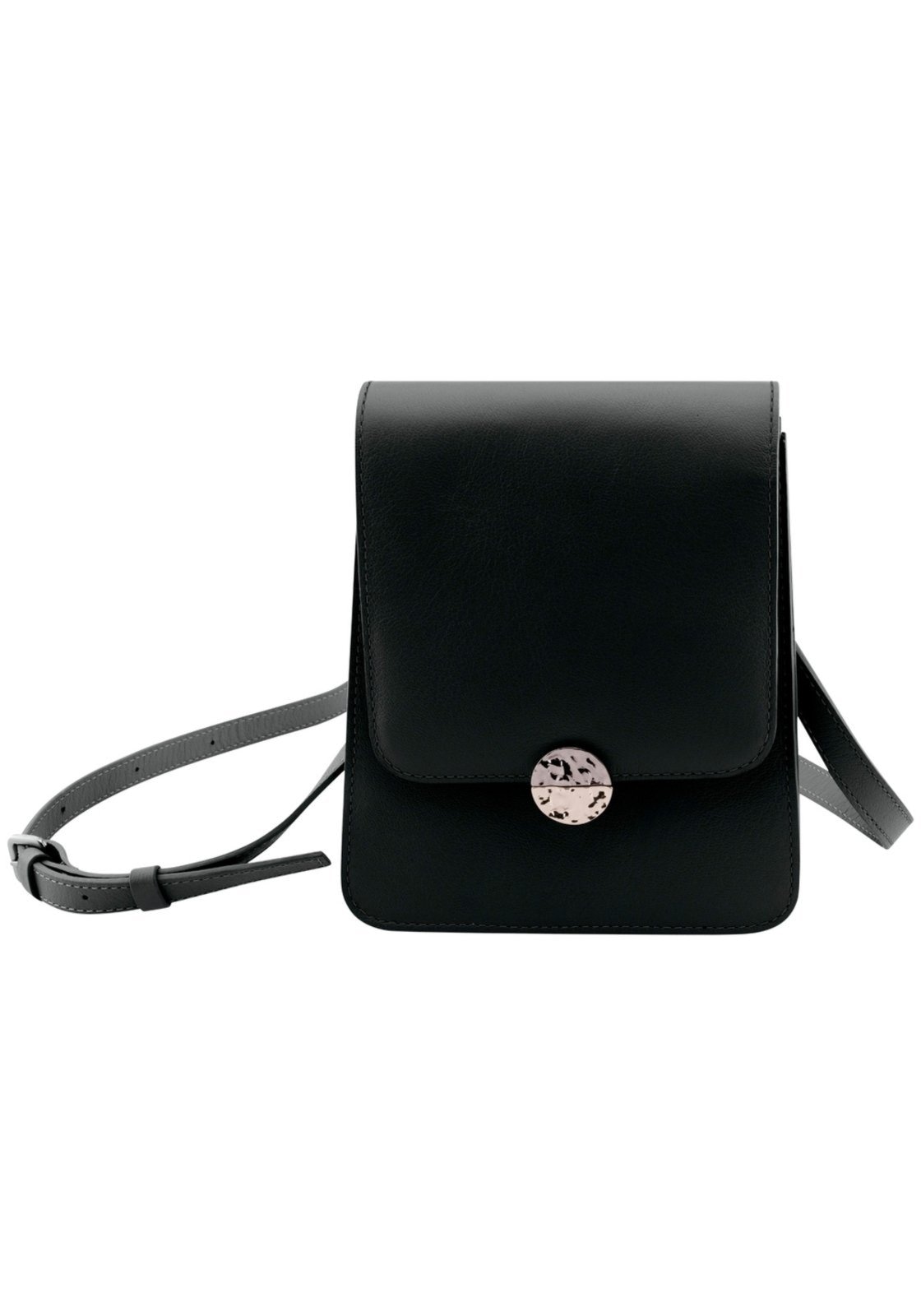 Imagem principal Bolsa Média Tiracolo em Couro com Detalhe Metal Lez a Lez preto