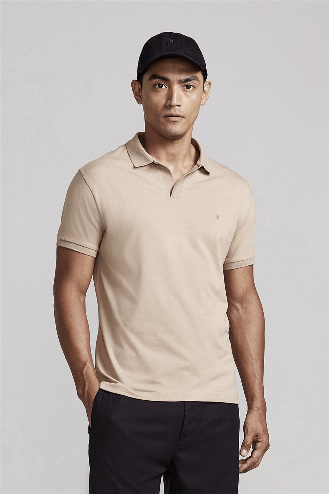 Imagem principal HIGHSTIL Camisa Polo Malha Slim Fit édio HIGHSTIL marrom