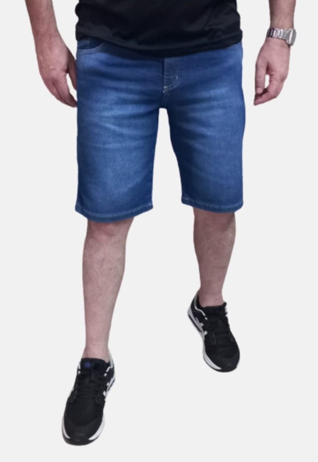 Imagem principal Bermuda Jeans Masculina Slim Estonada BOEN JEANS azul