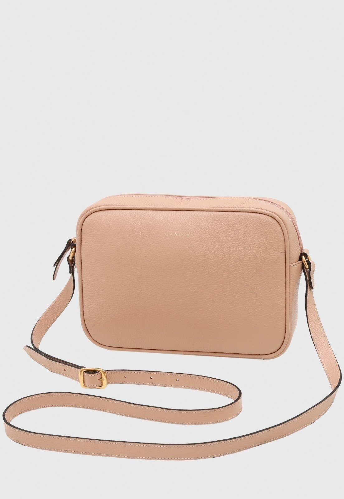 Imagem principal Bolsa Transversal Couro Mariart Maxi Jeri Creme Mariart bege