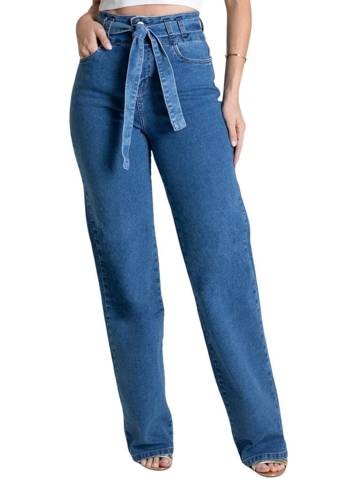 Imagem principal Calça Jeans Sawary Wide Leg - 279001 Sawary azul